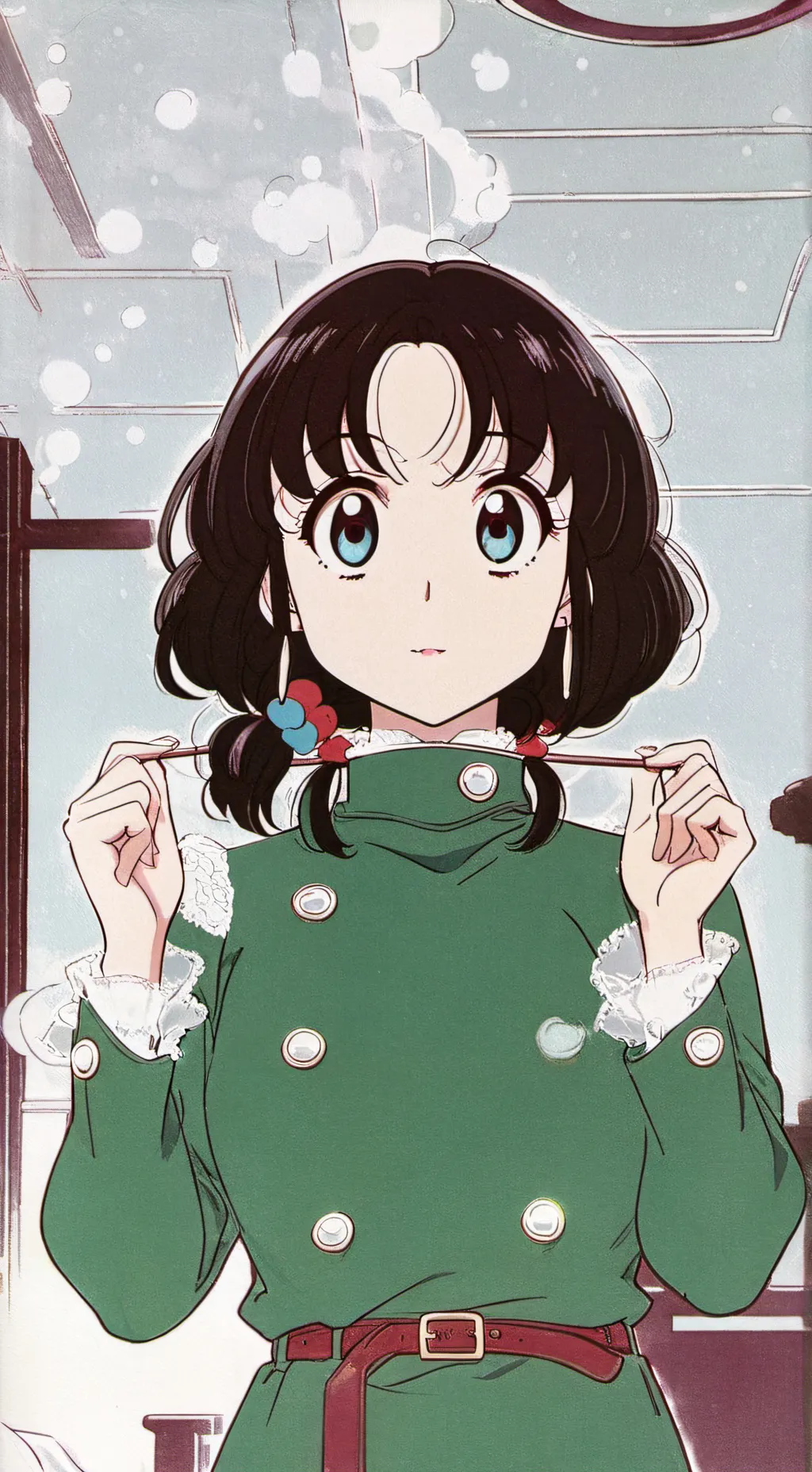 ai character: Fffddd background