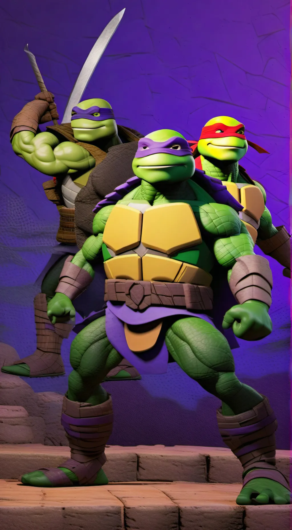 ai character: TMNT 2012 background