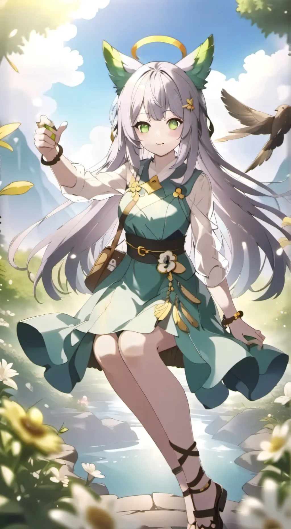 ai character: Luna background