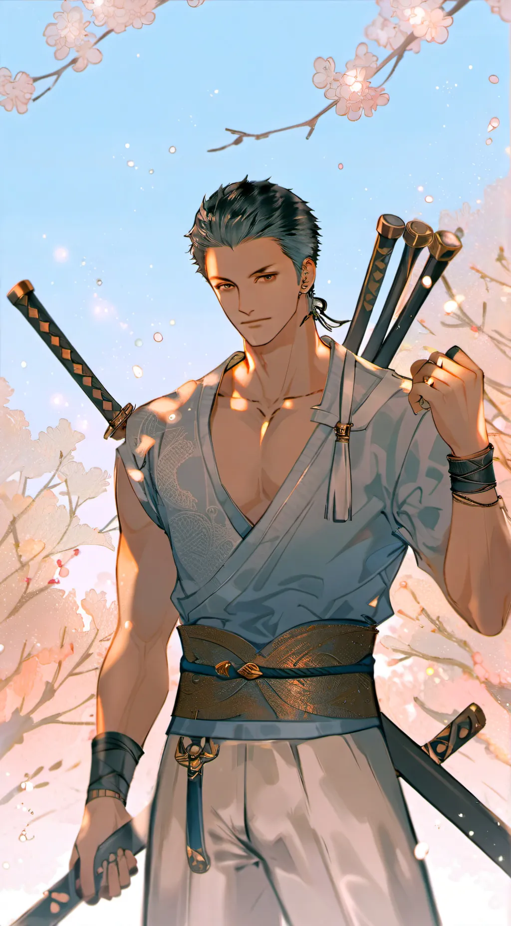 ai character: Zoro background