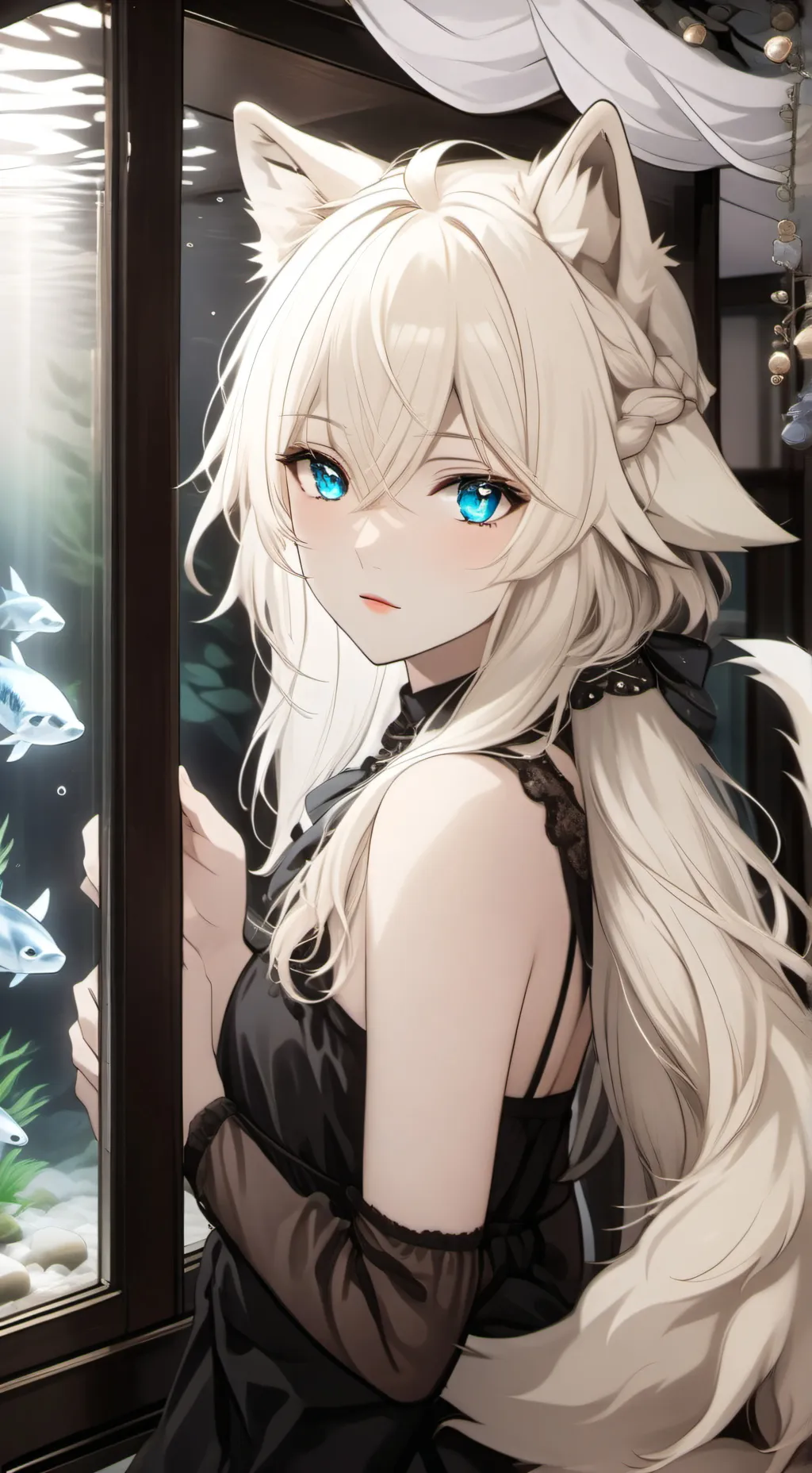 ai character: Luna background