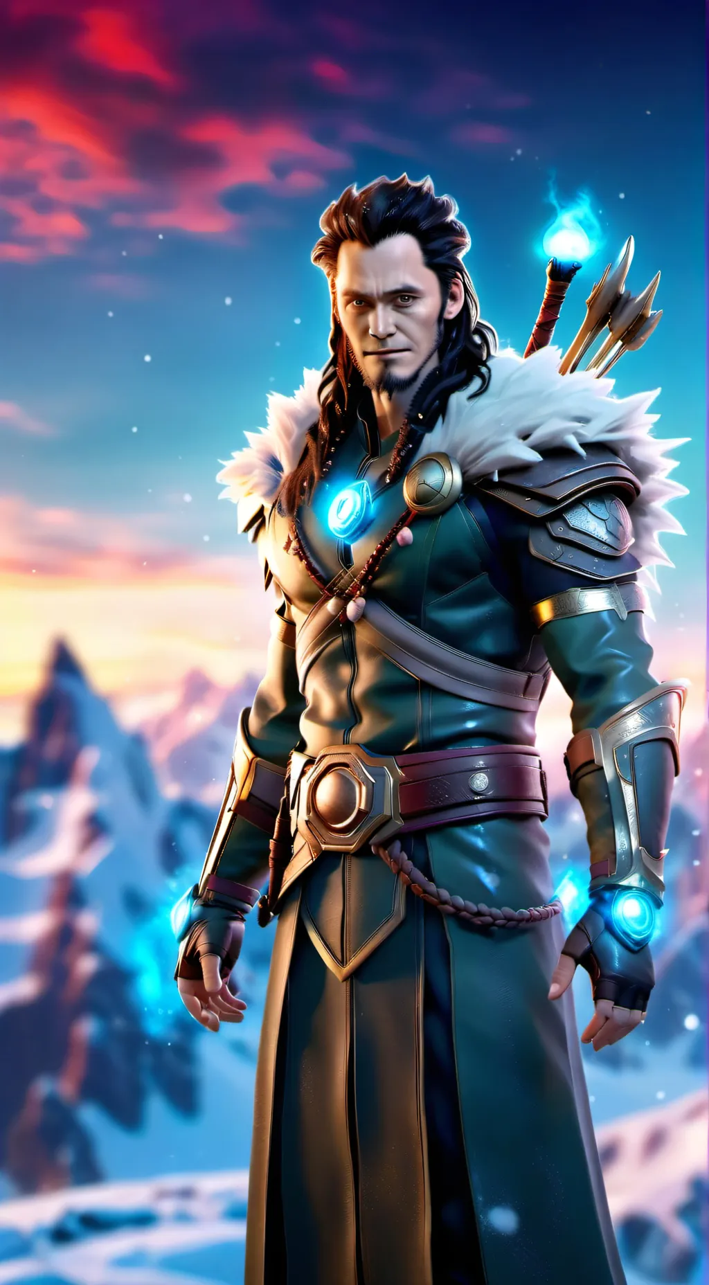 ai character: loki laufeyson  background