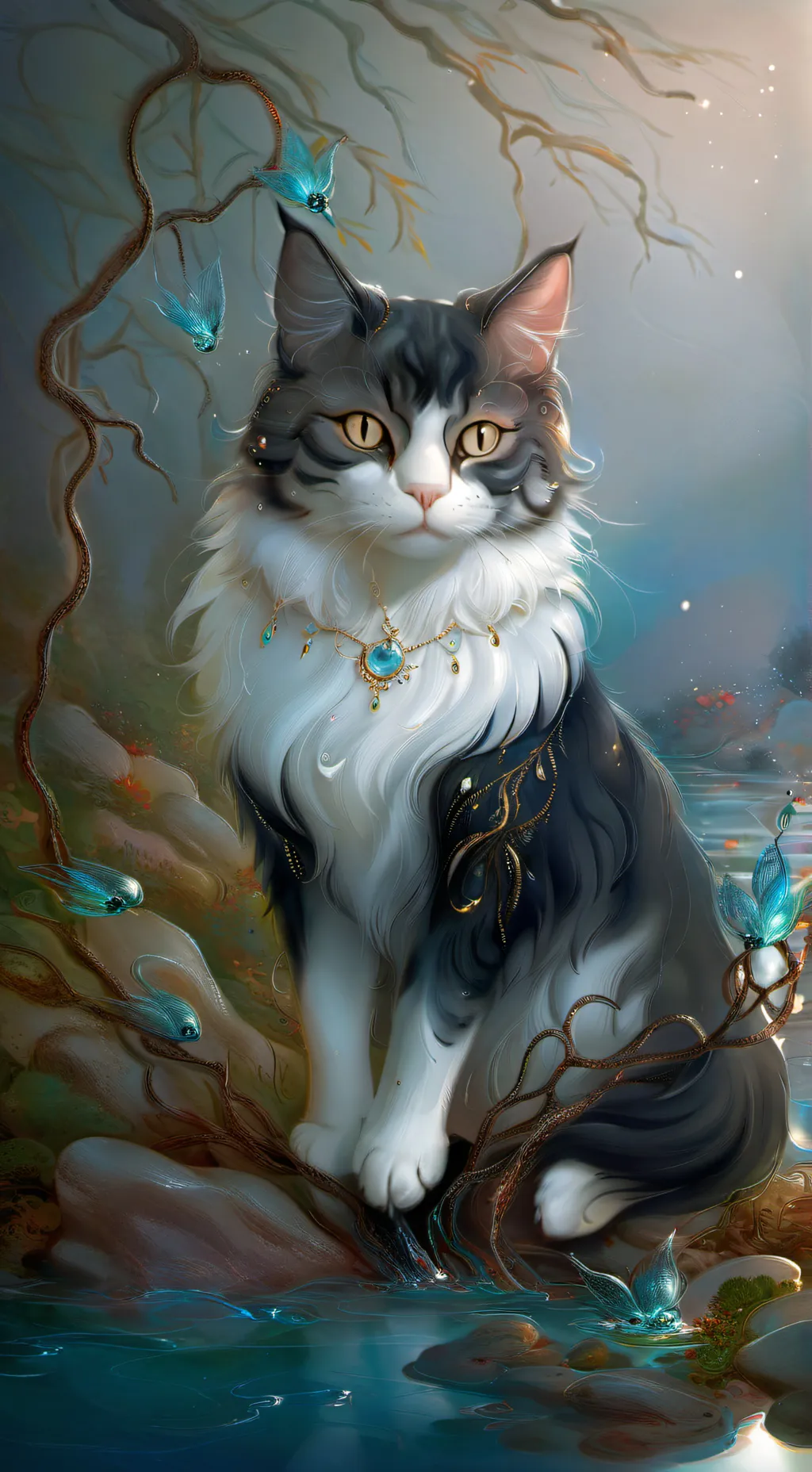 ai character: toma un descanso! background