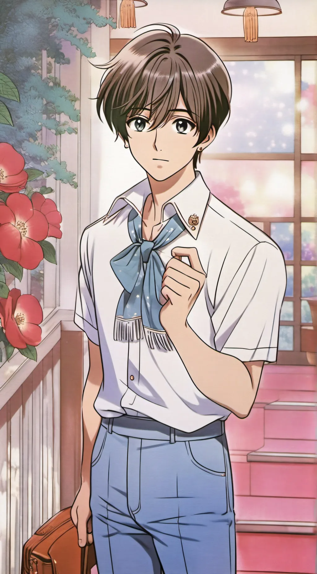 ai character: Leon background