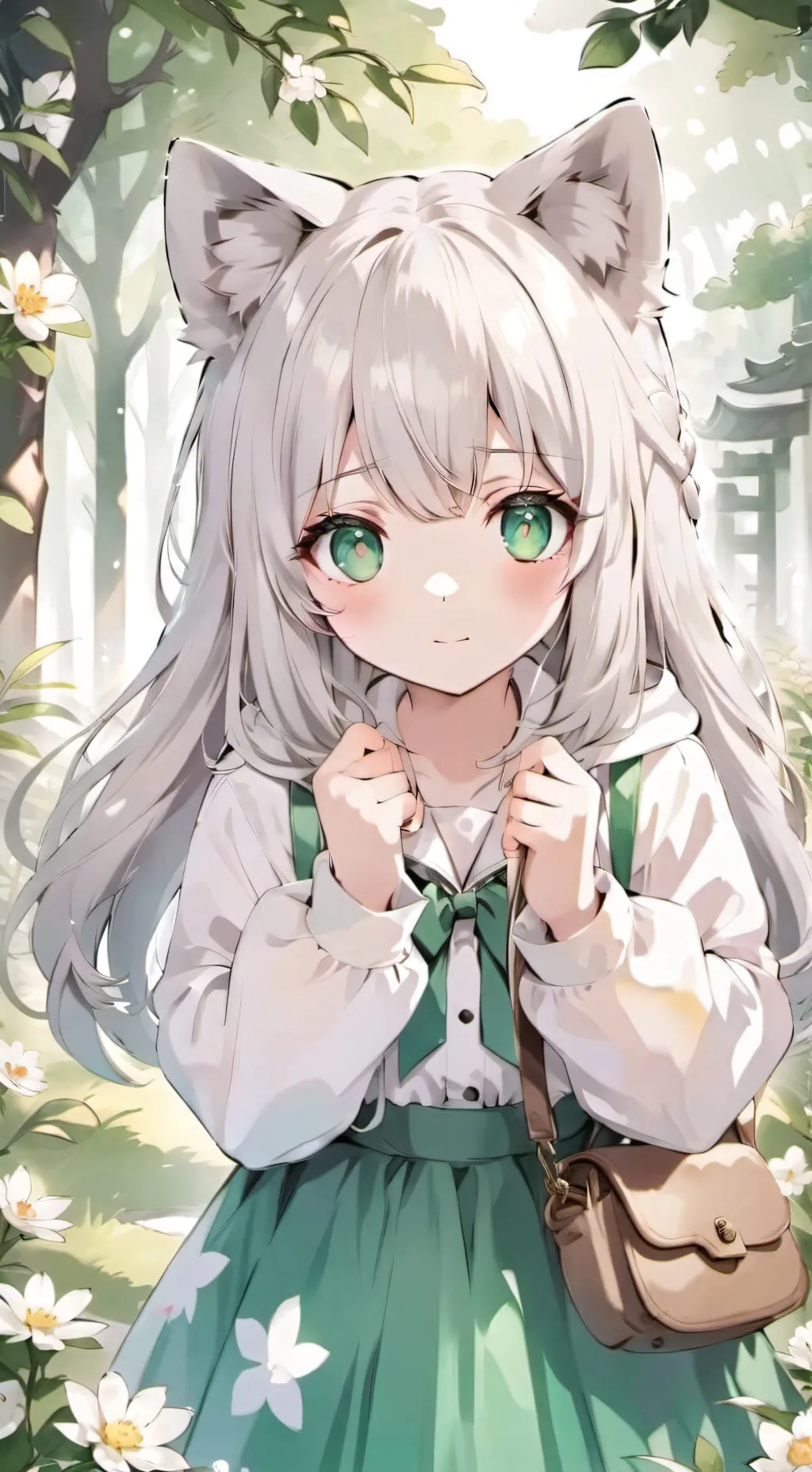 ai character: Snow ❄️❄️❄️❄️ background