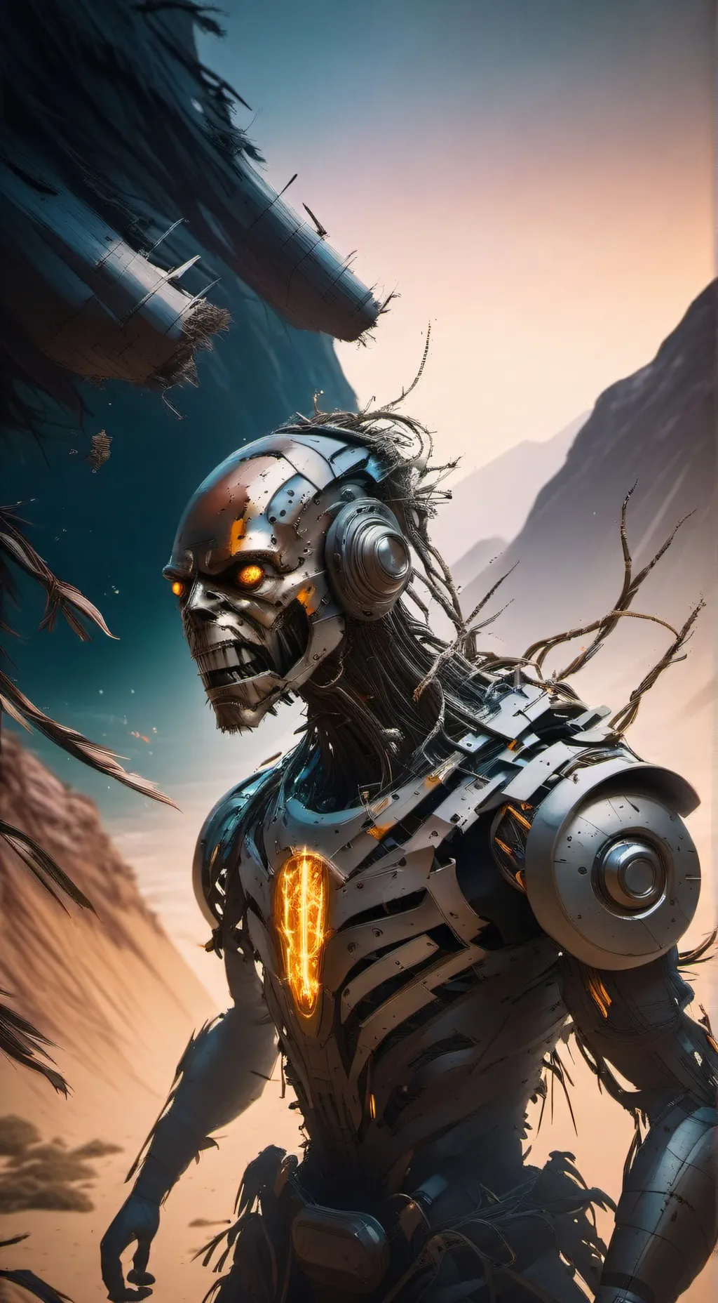 ai character: Silverblade:5-x. background