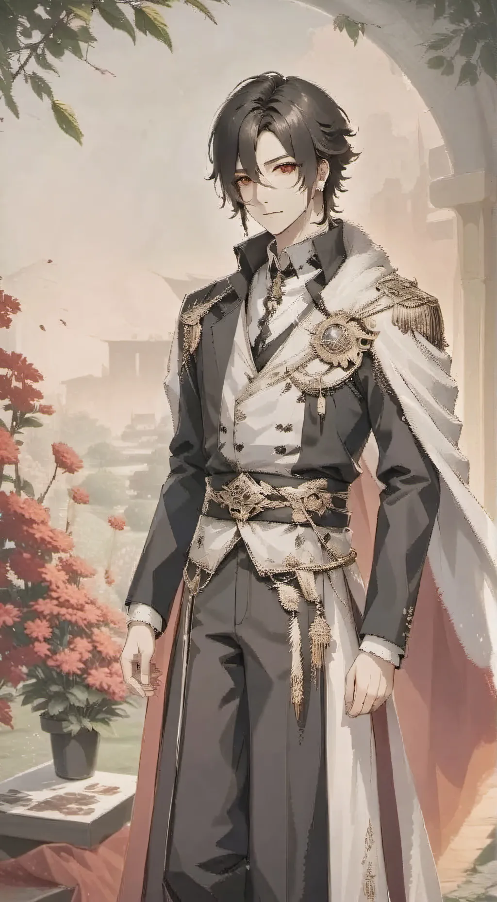 ai character: NØÂH background