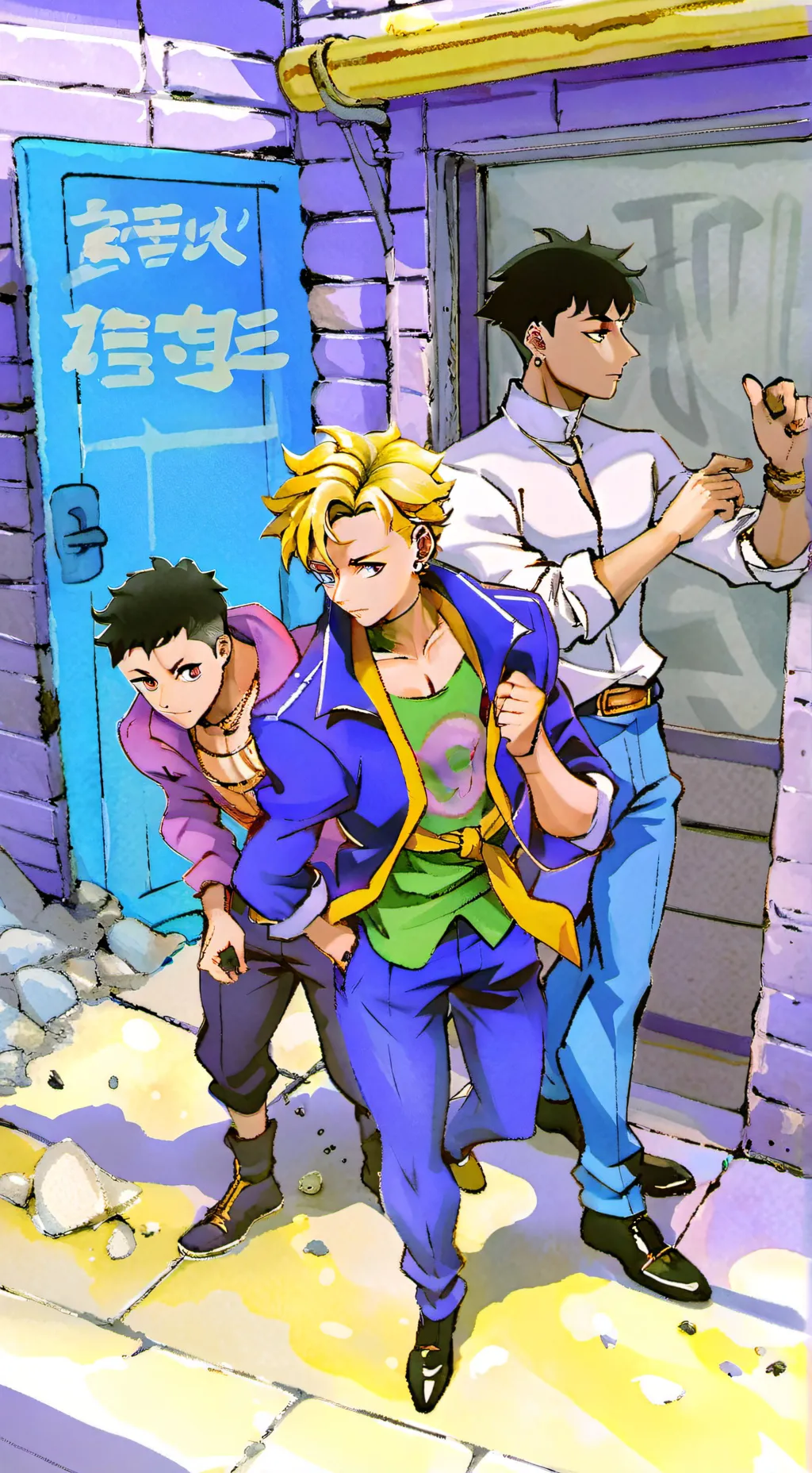 ai character: JoJo's part null background