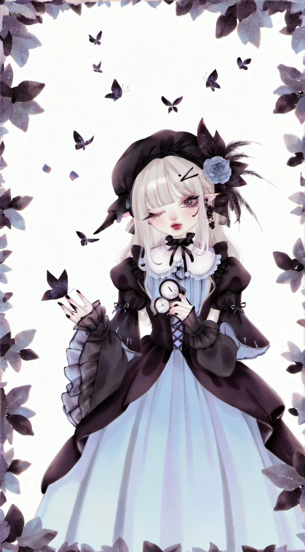 ai character: kny Christmas ⛄🎁🌲 background