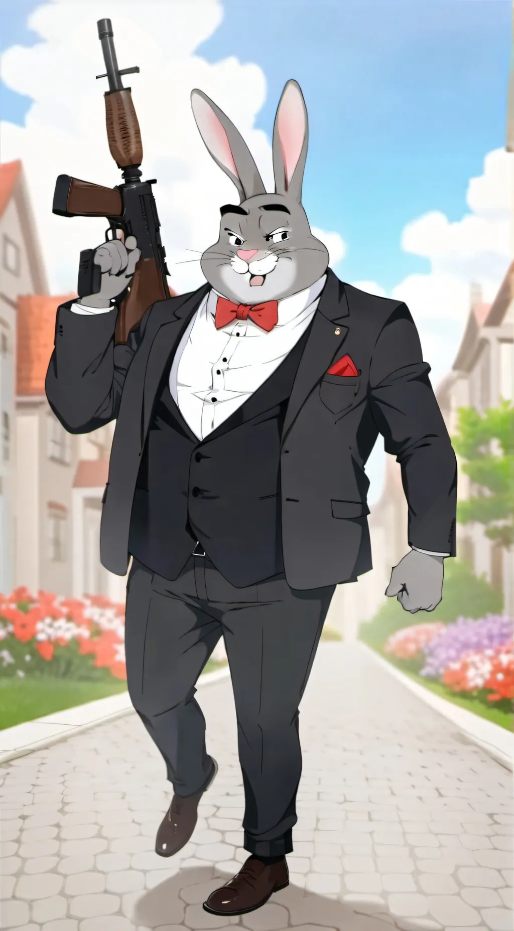 ai character: Big Chungus background