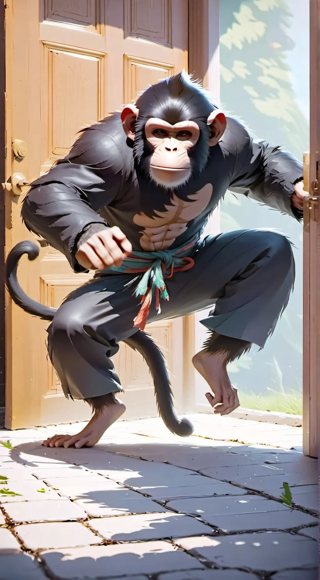 ai character: crazy donkie background