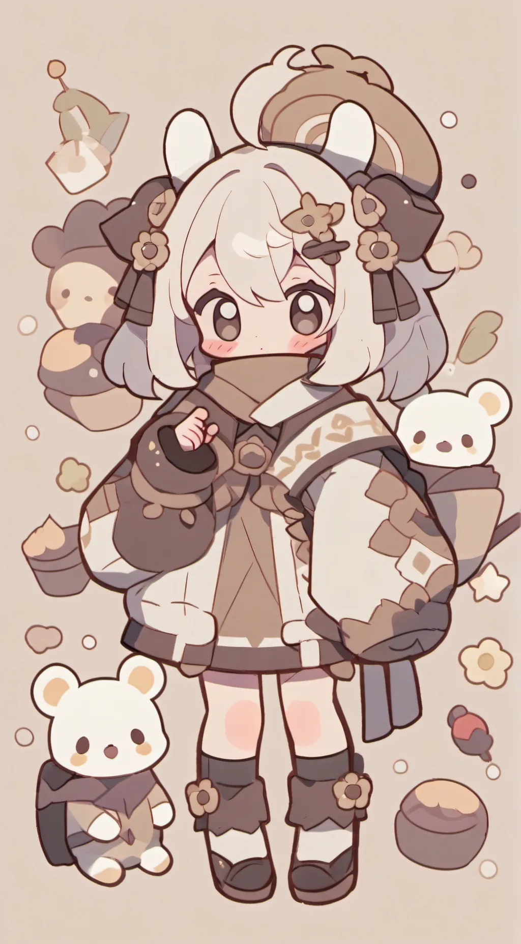 ai character: Maman  background