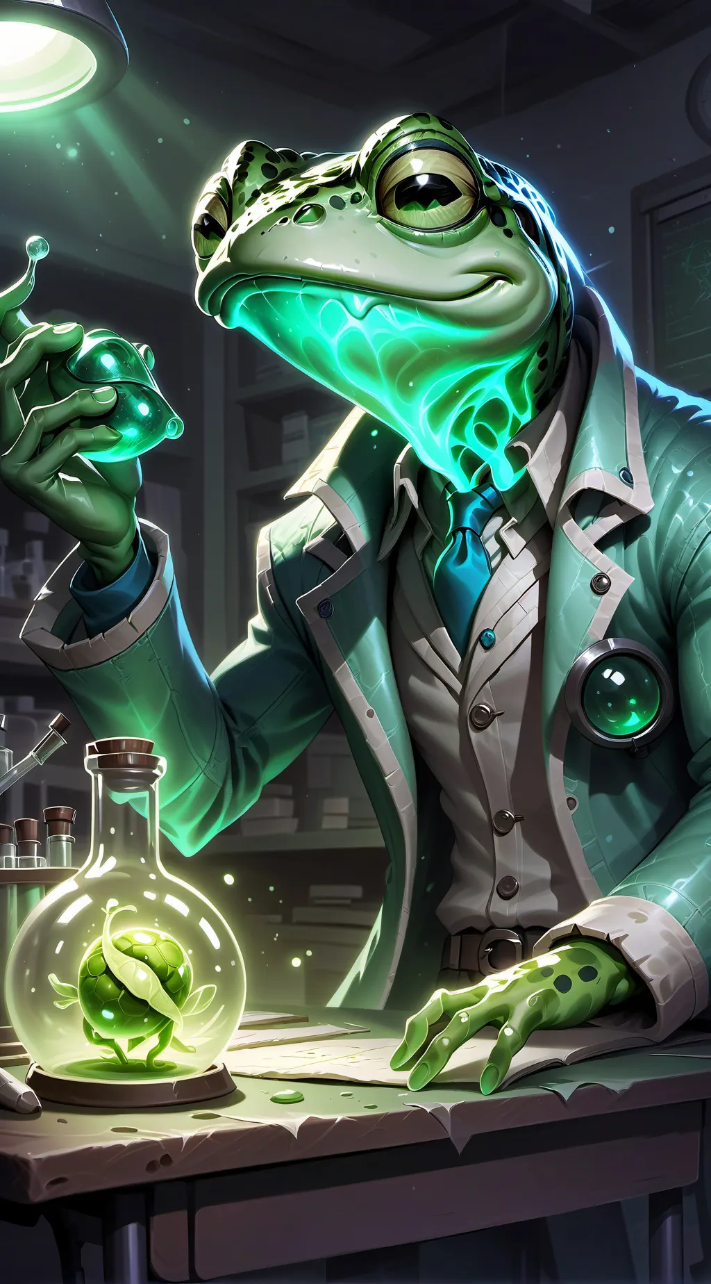 ai character: Лягух background