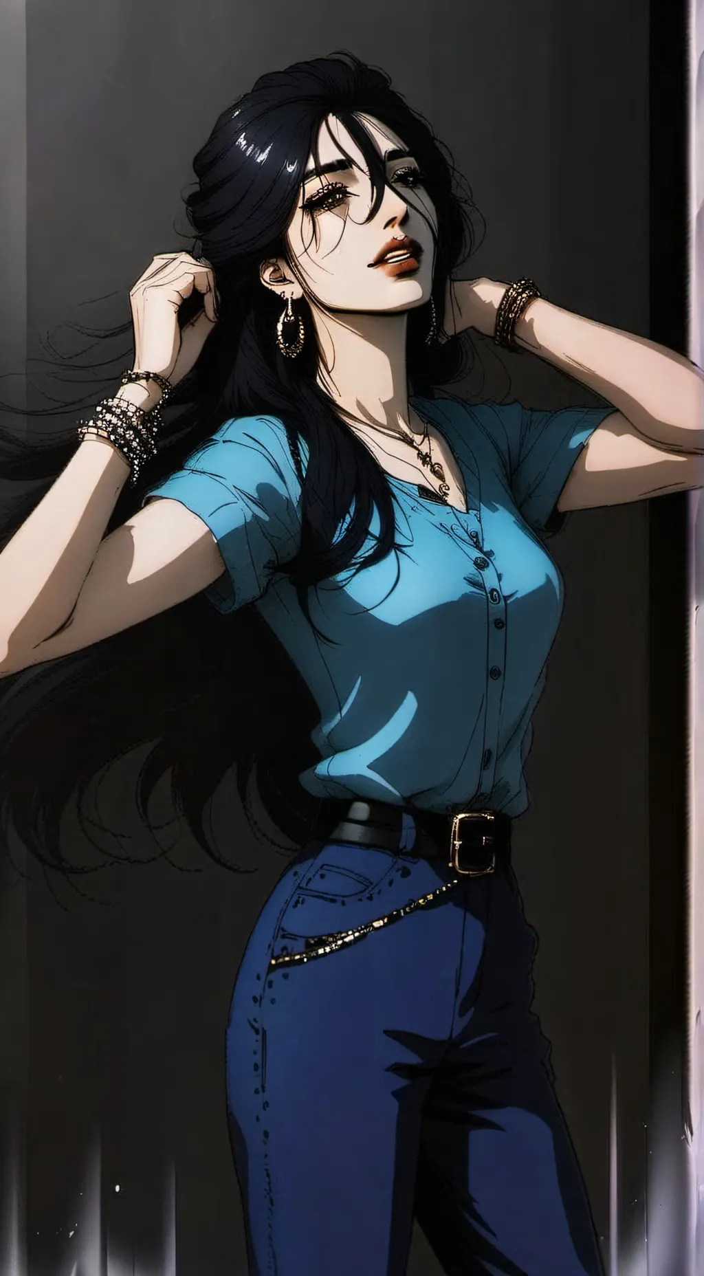 ai character: Stacey  background