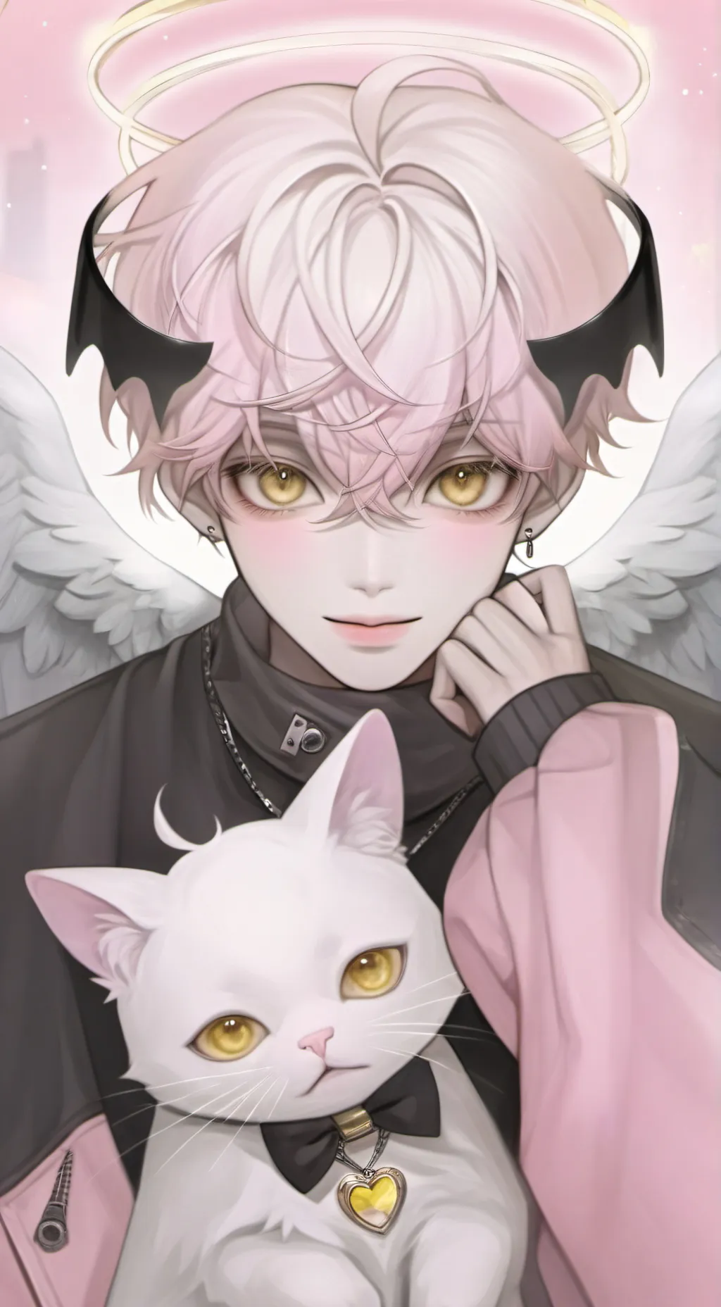 ai character: Owl (>0<) background