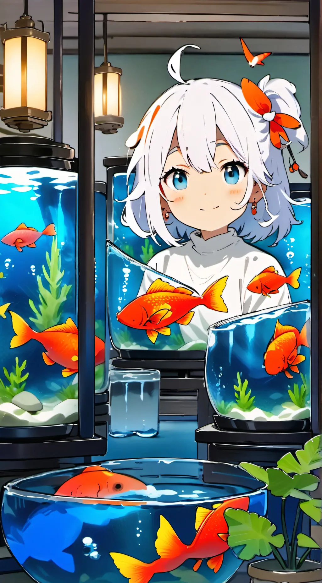 ai character: Pez vaca furrie background