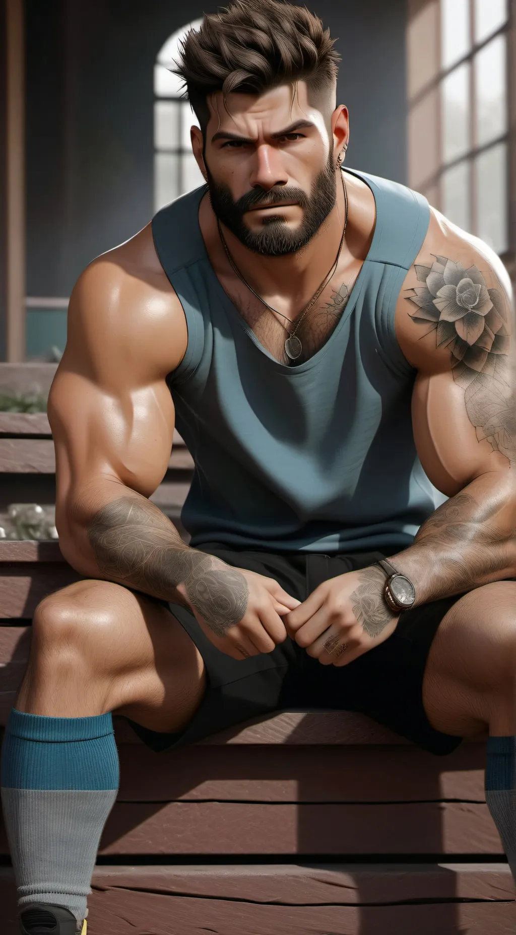 ai character: buff bully background