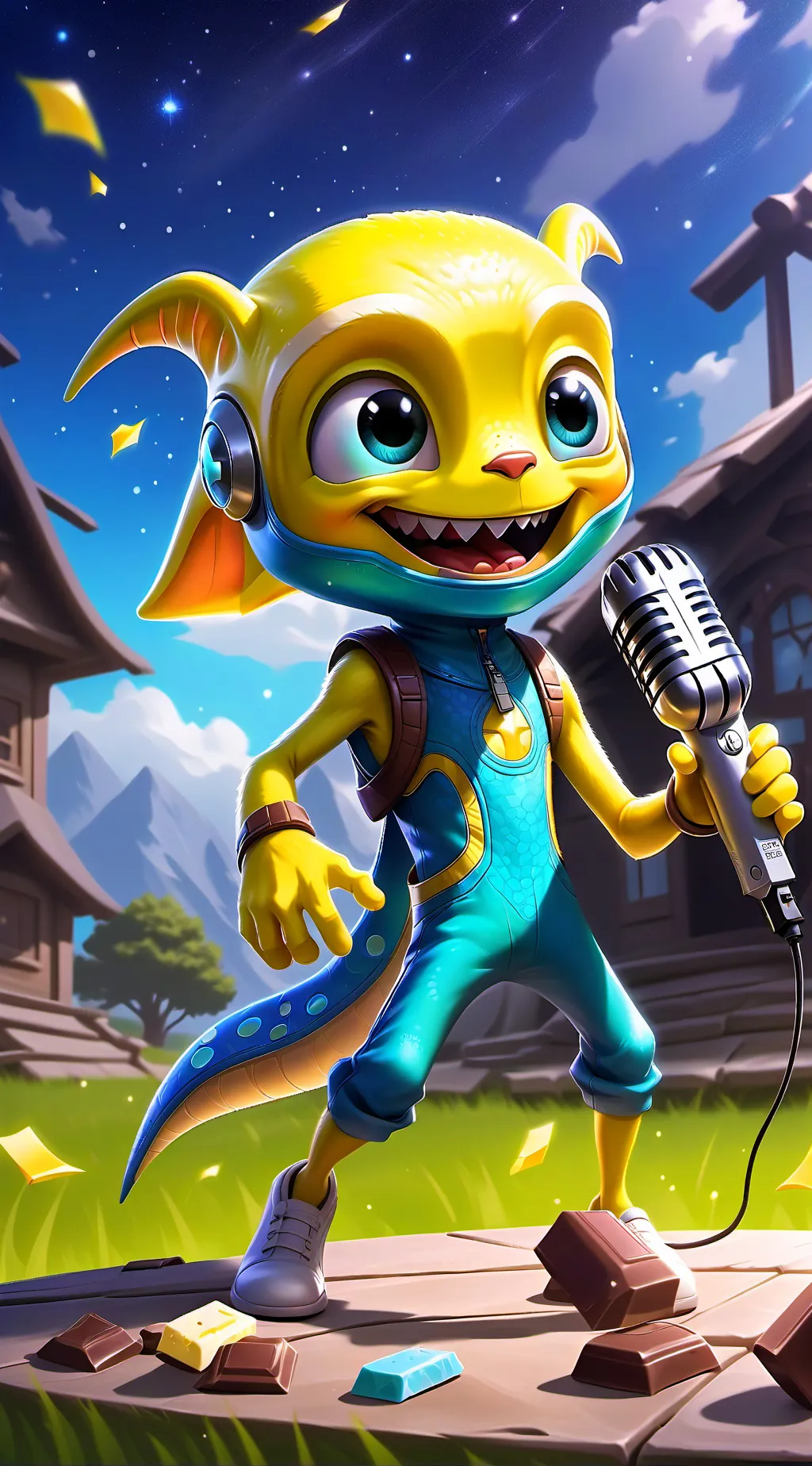 ai character: Simon (Yellow) background