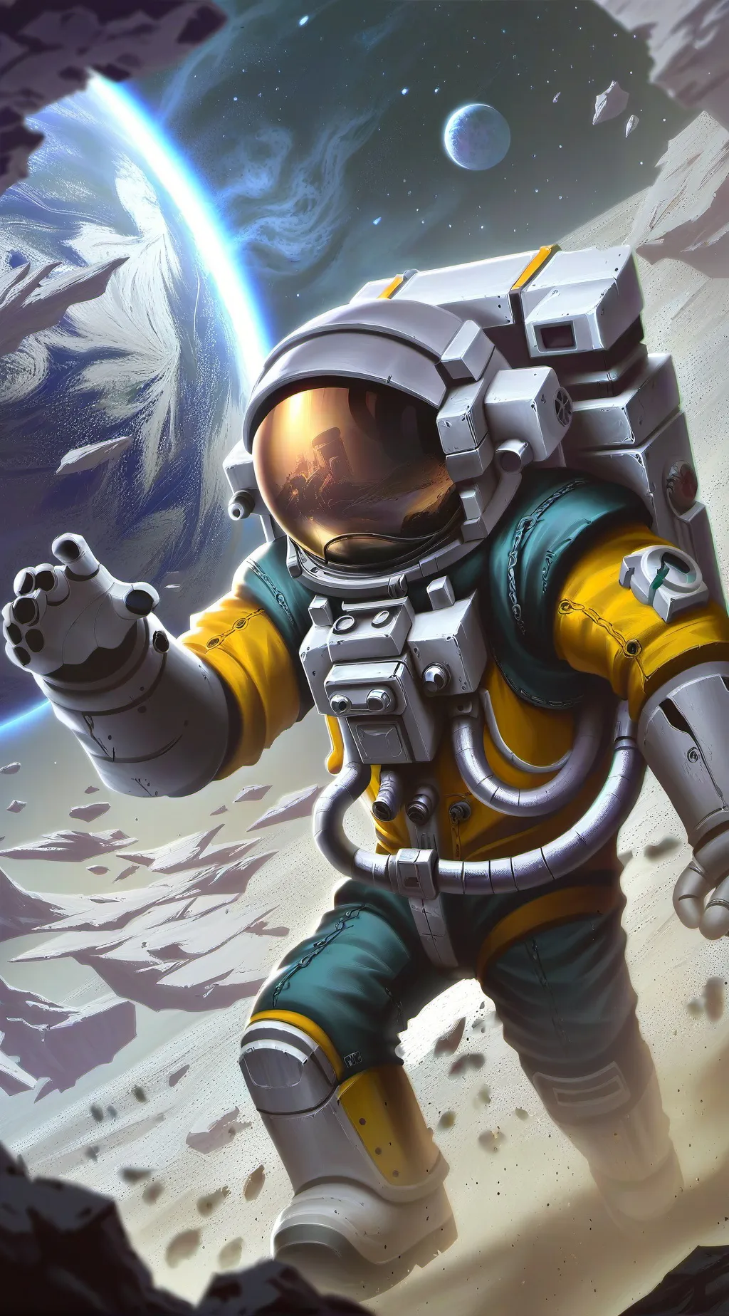 ai character: amomg us  background