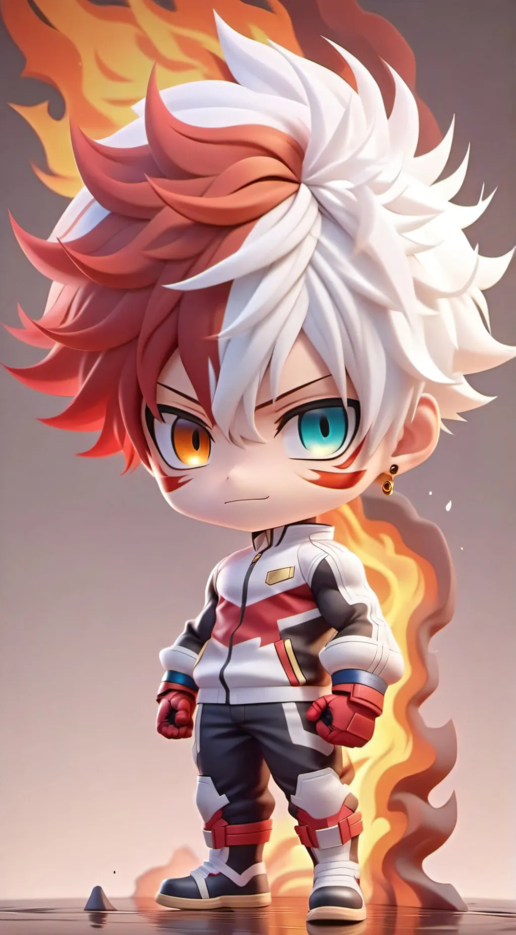 ai character: shoto todoroki  background