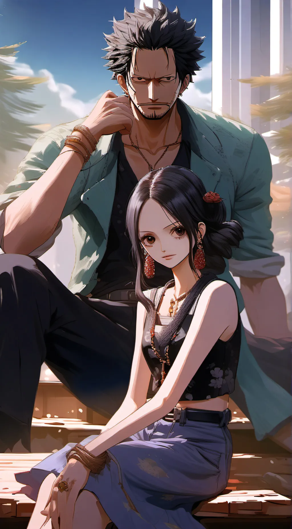 ai character: Seraphim meeting✨✨ background