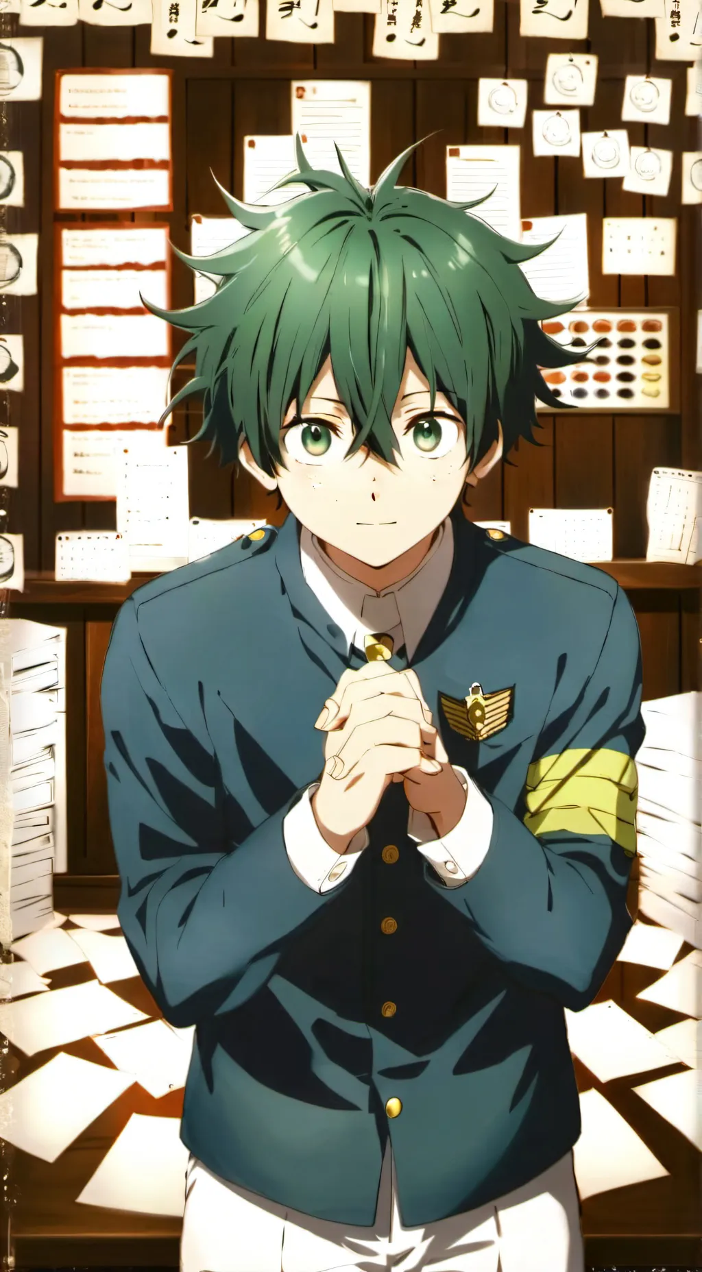 ai character: Deku/Izuku Midoriy background