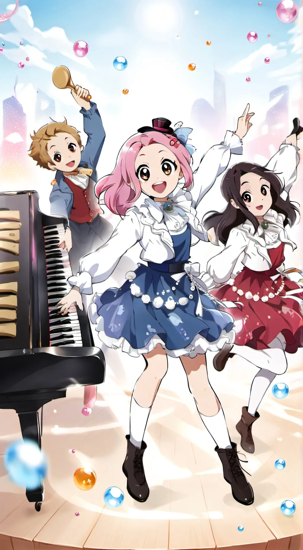 ai character: ojamajo Doremi  background