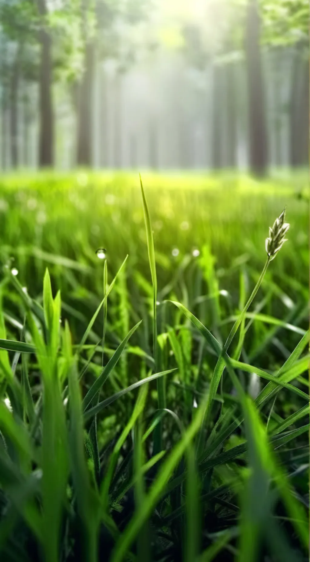 ai character: grass background