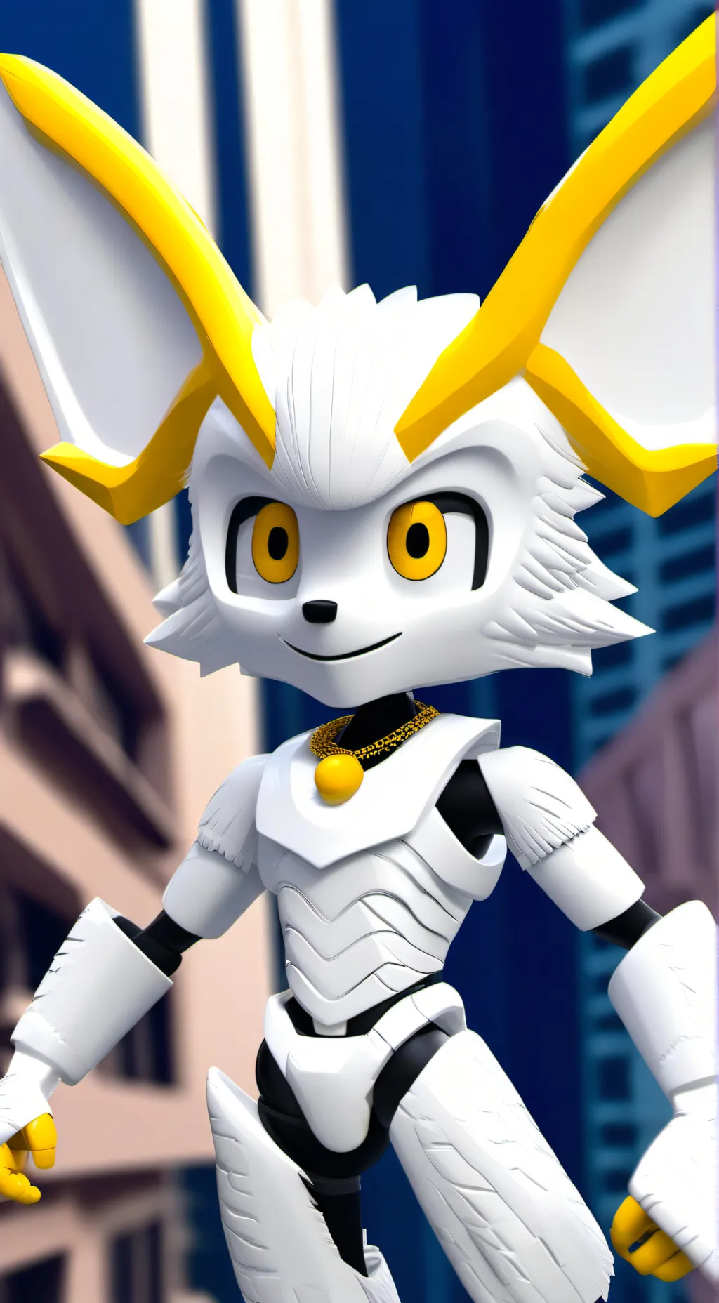 ai character: Silver  background