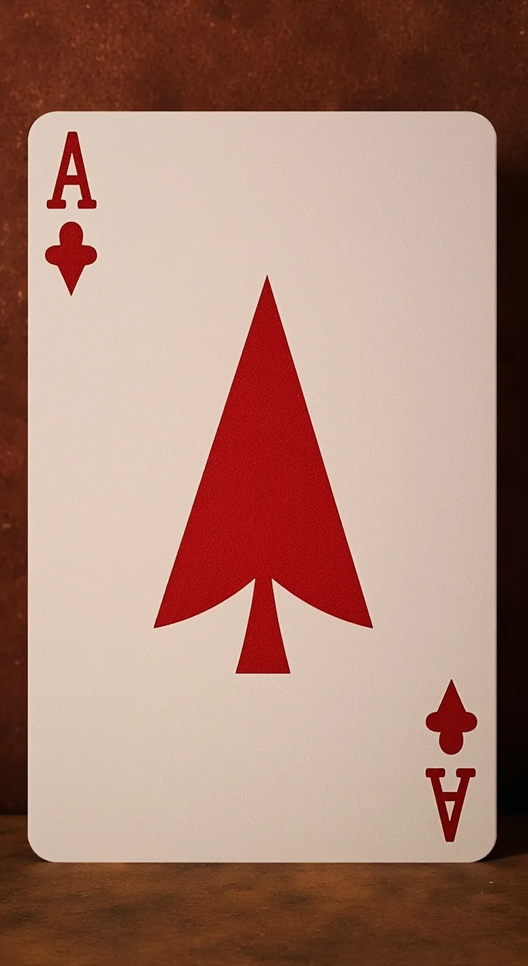 ai character: carta REVERSO  background