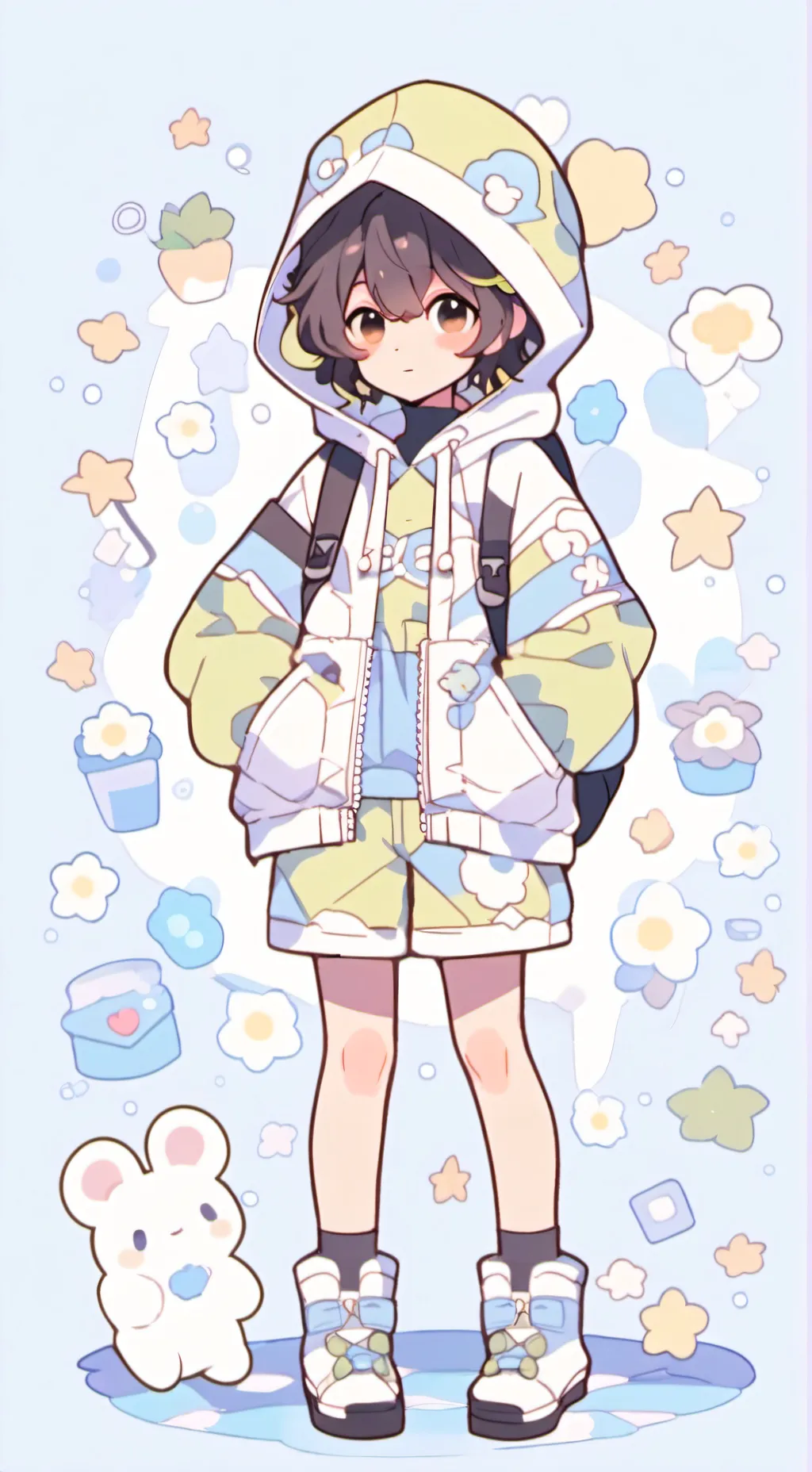 ai character: école japonaise background