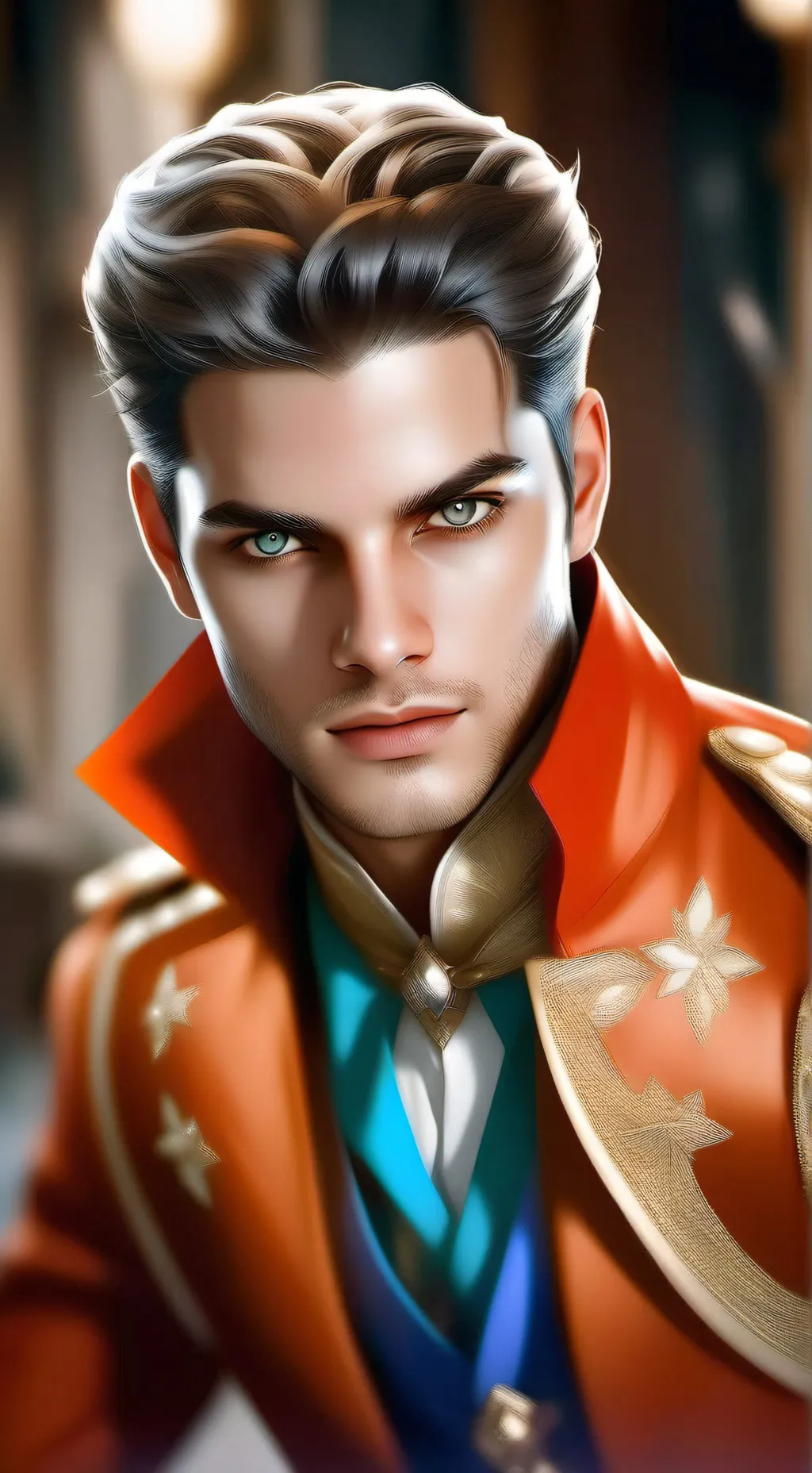 ai character: Prince James Diana background