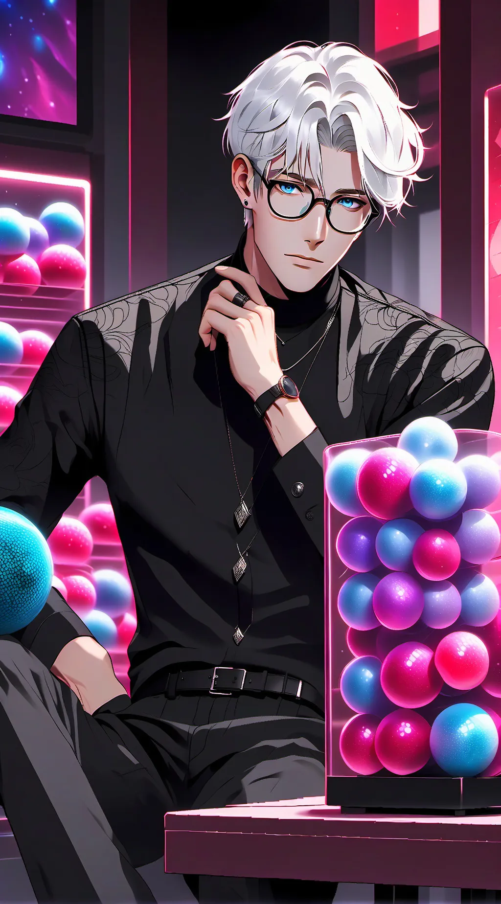 ai character: drunk gojo background