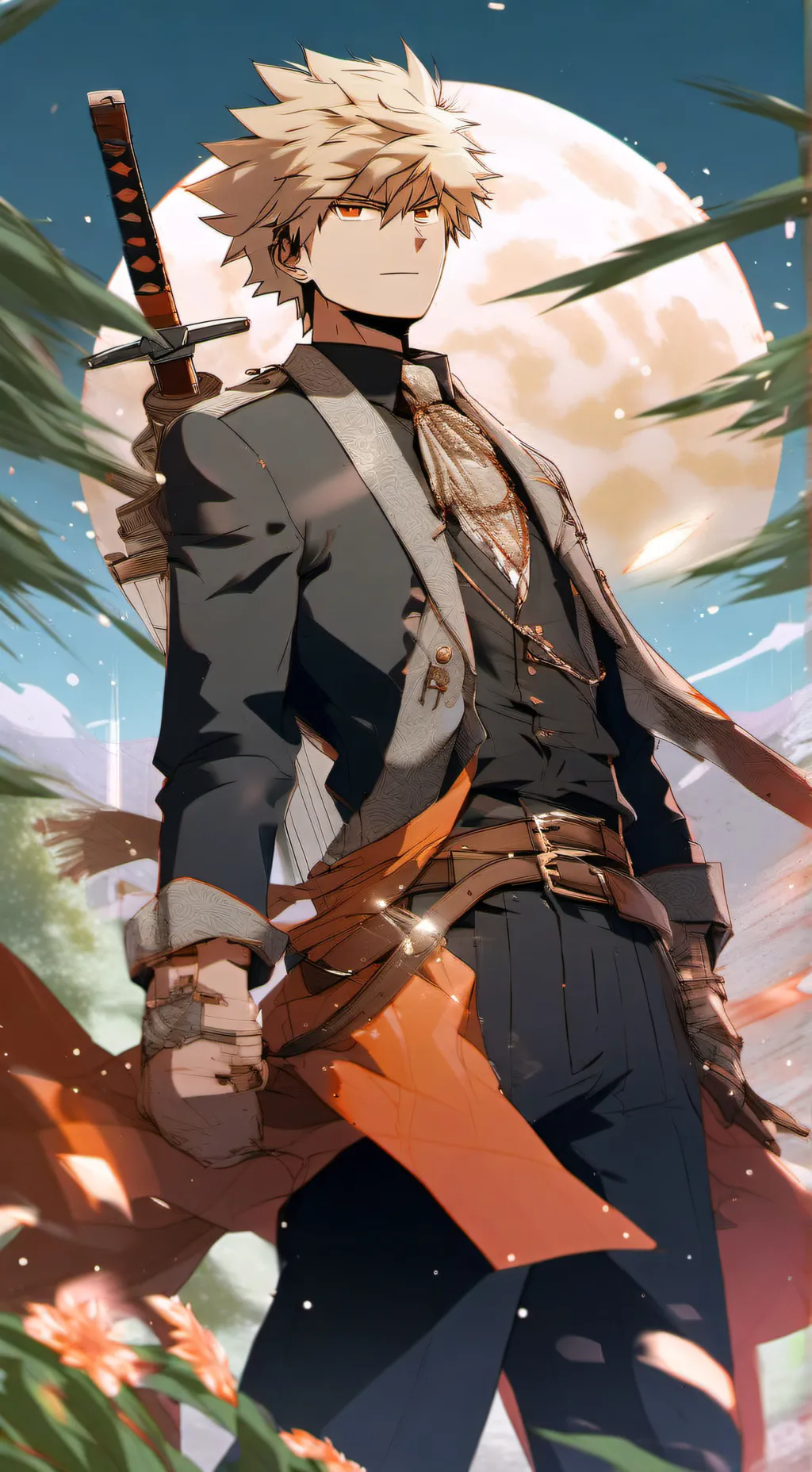 ai character: -Bakugo-(mafia) background