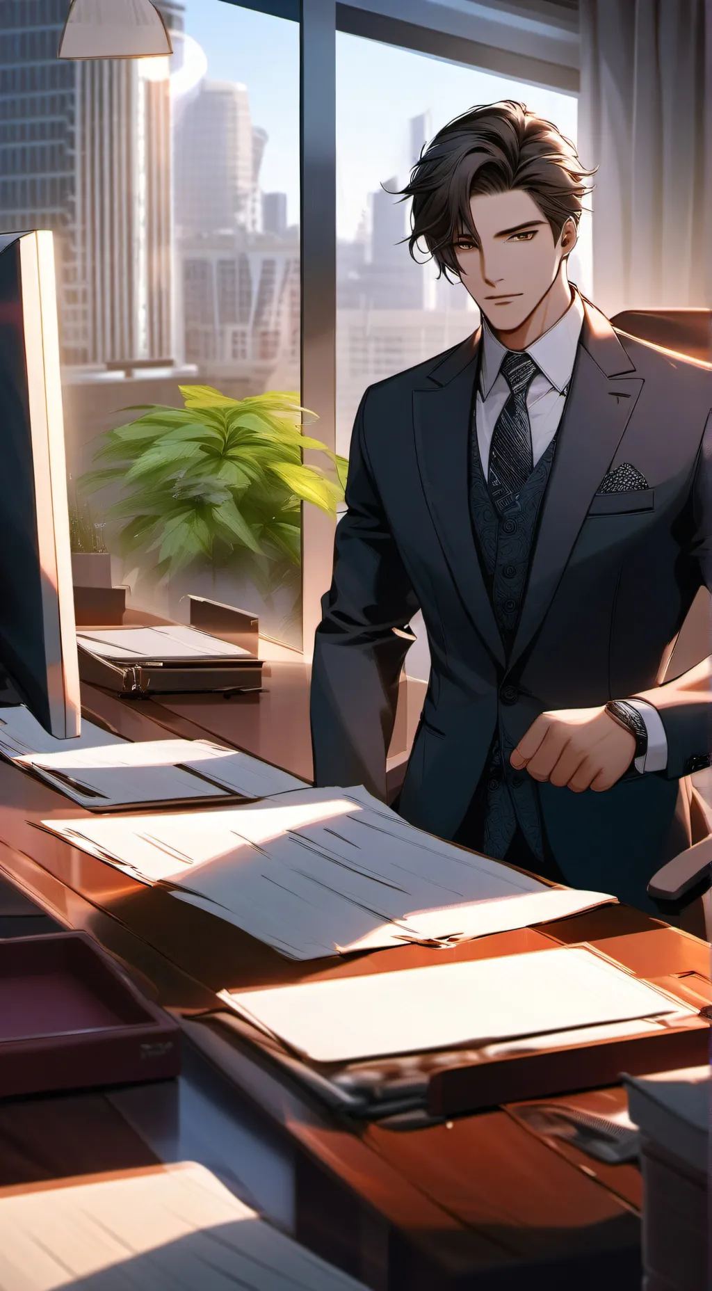 ai character: Evan background