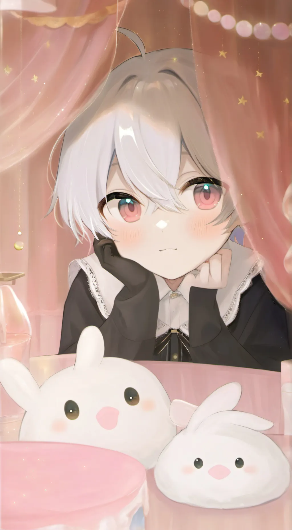 ai character: Bakugo et Shoto background