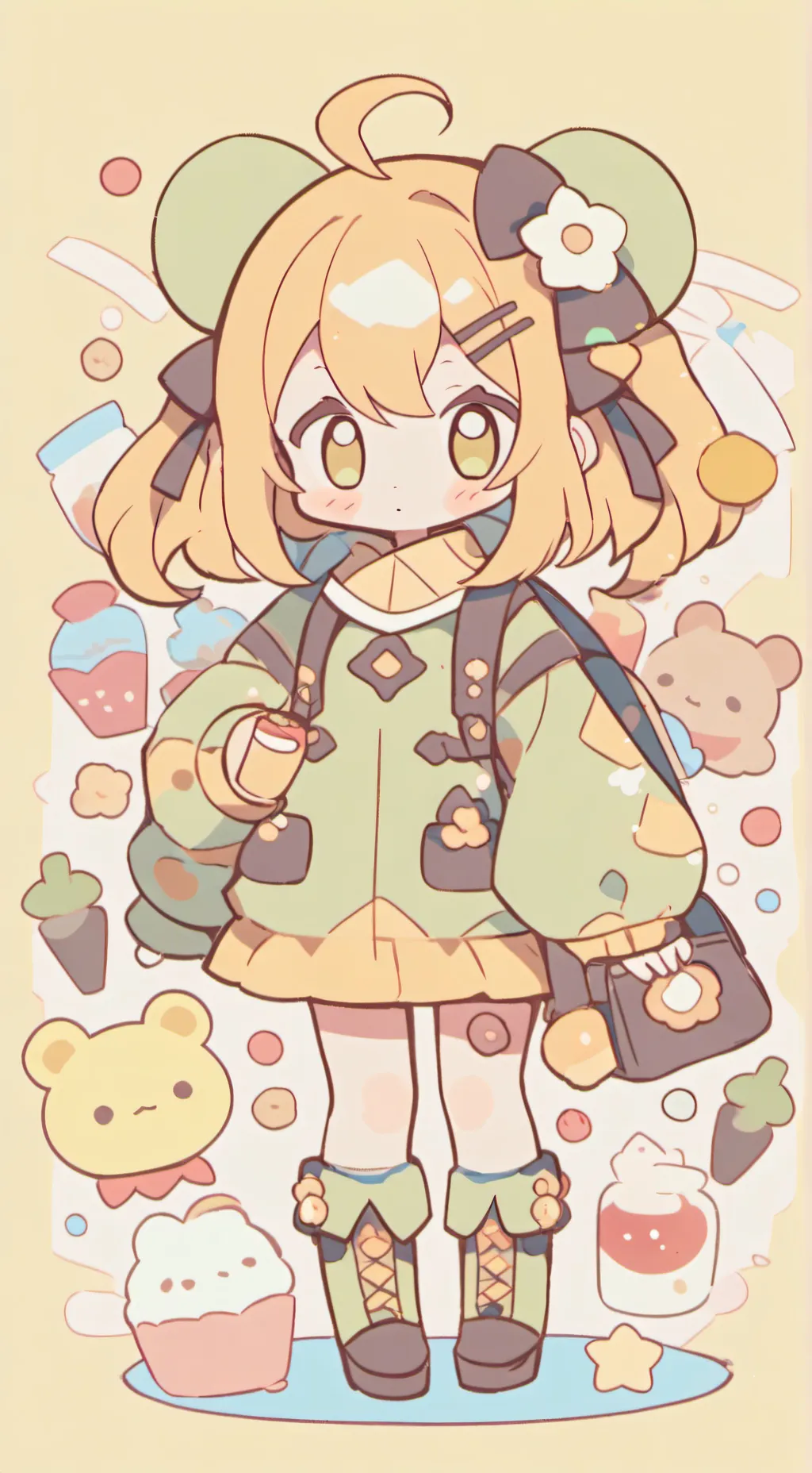 ai character: NEW TALKIE DROP! background