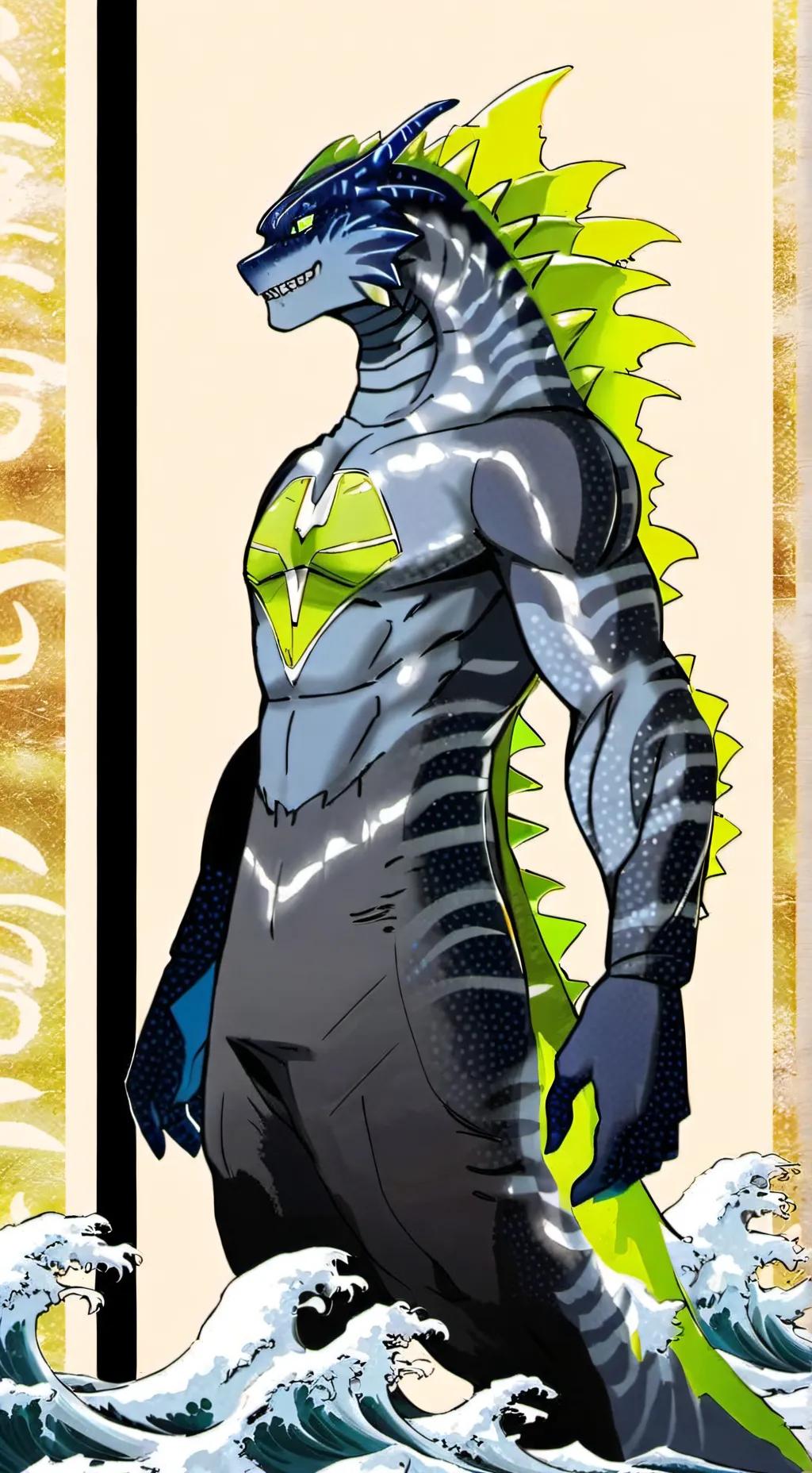 ai character: Avatar Godzilla background