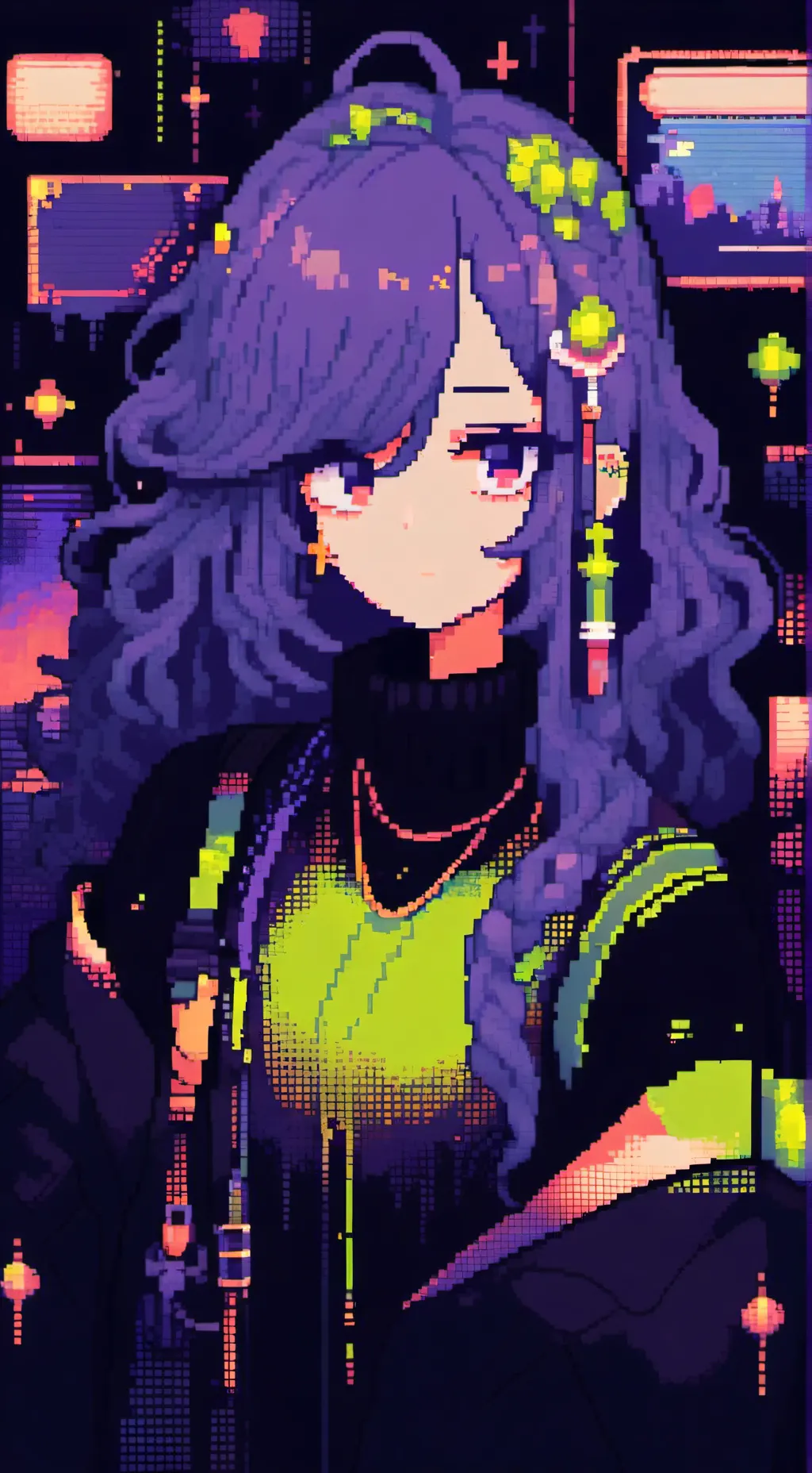 ai character: Shade (GENDERBENT) background