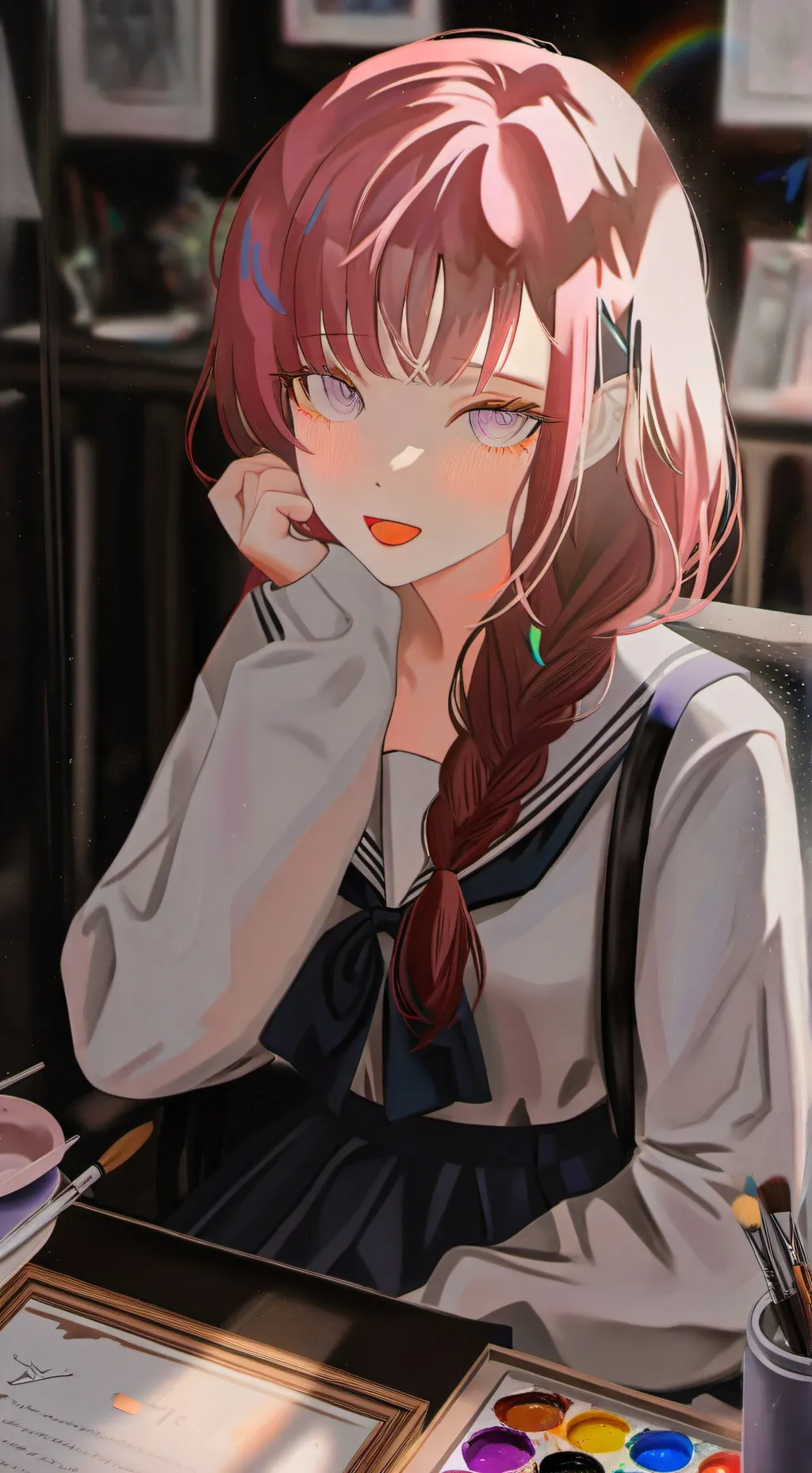 ai character: Mirai background