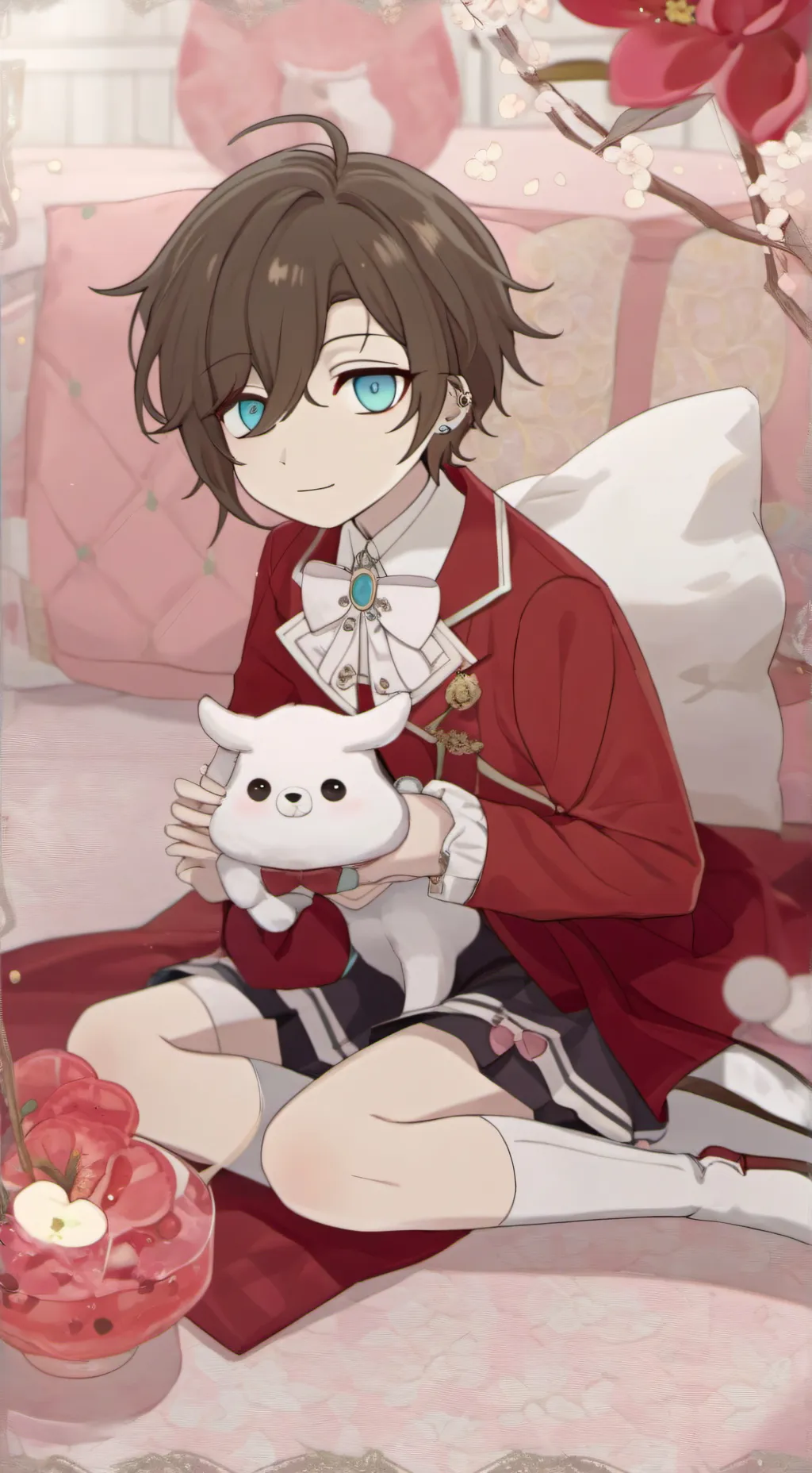 ai character: Herobrine x alex! background