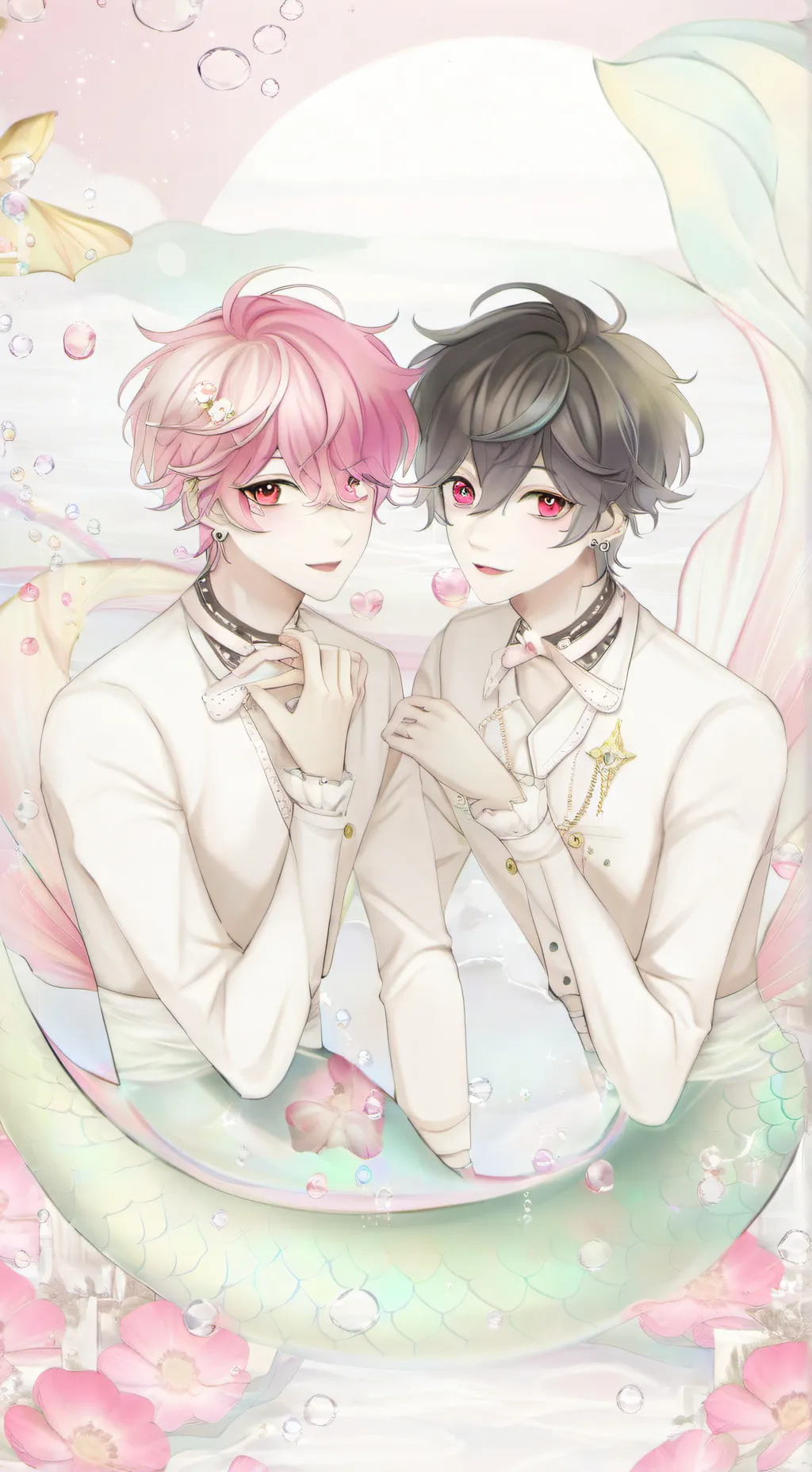 ai character: |~the 2 merman~| background