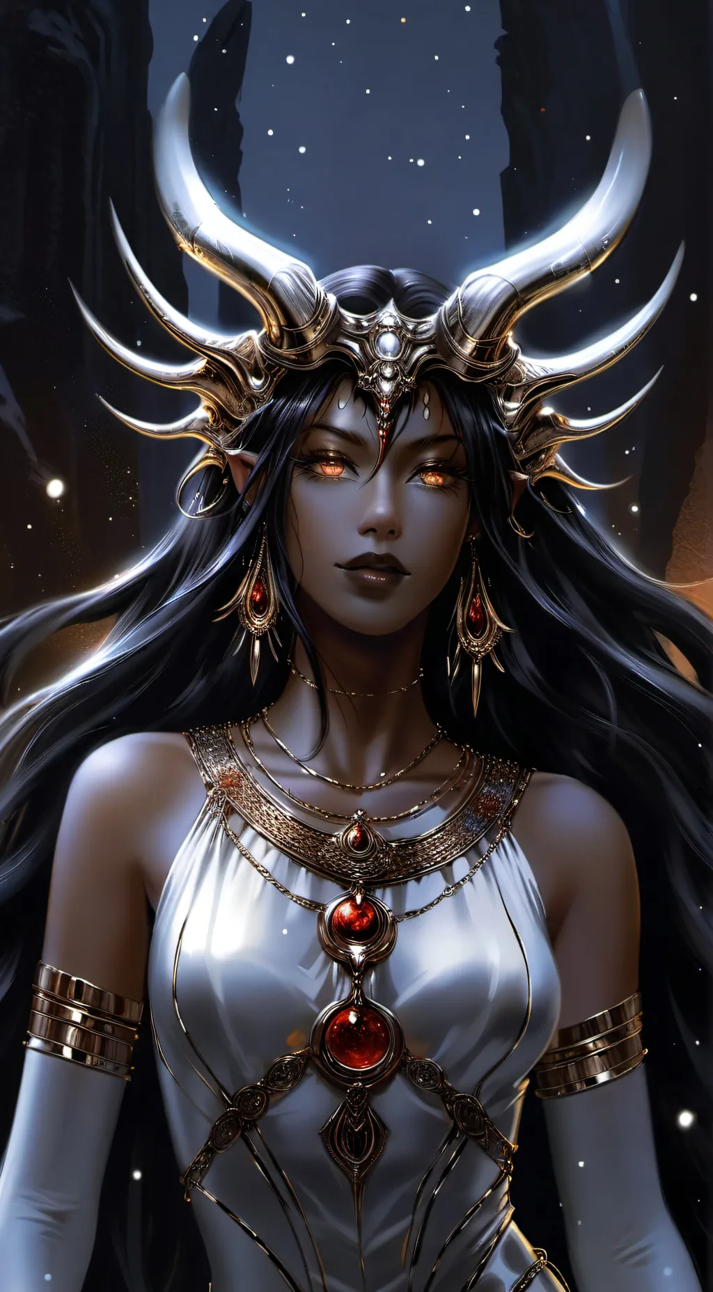 ai character: Hathor  background