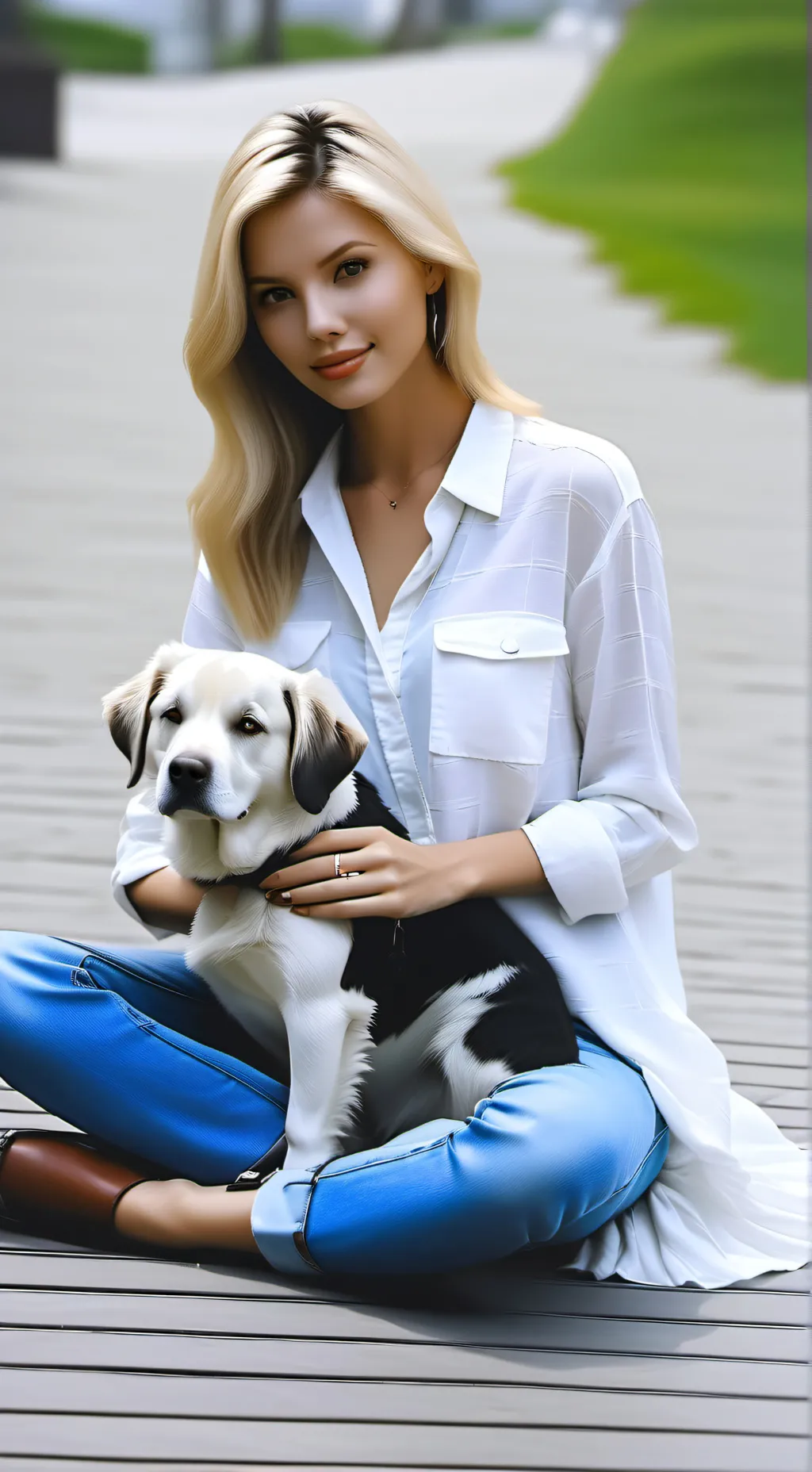 ai character: Lilly background