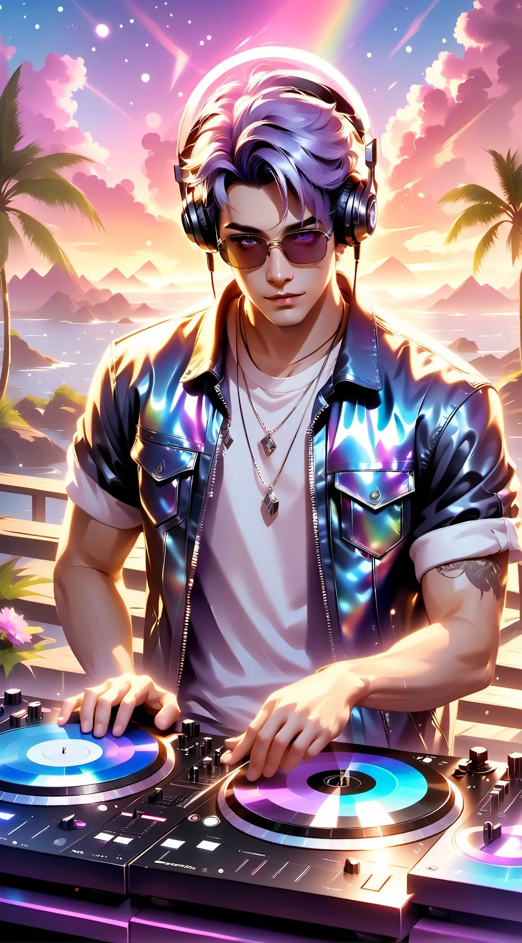 ai character: DJ papu XD background