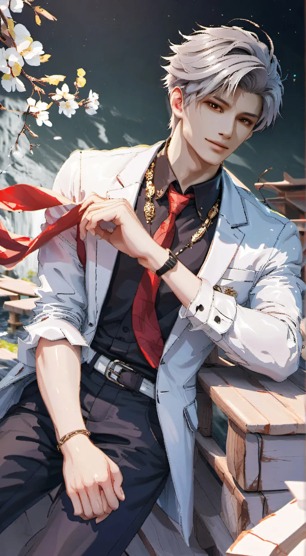 ai character: Rin  background