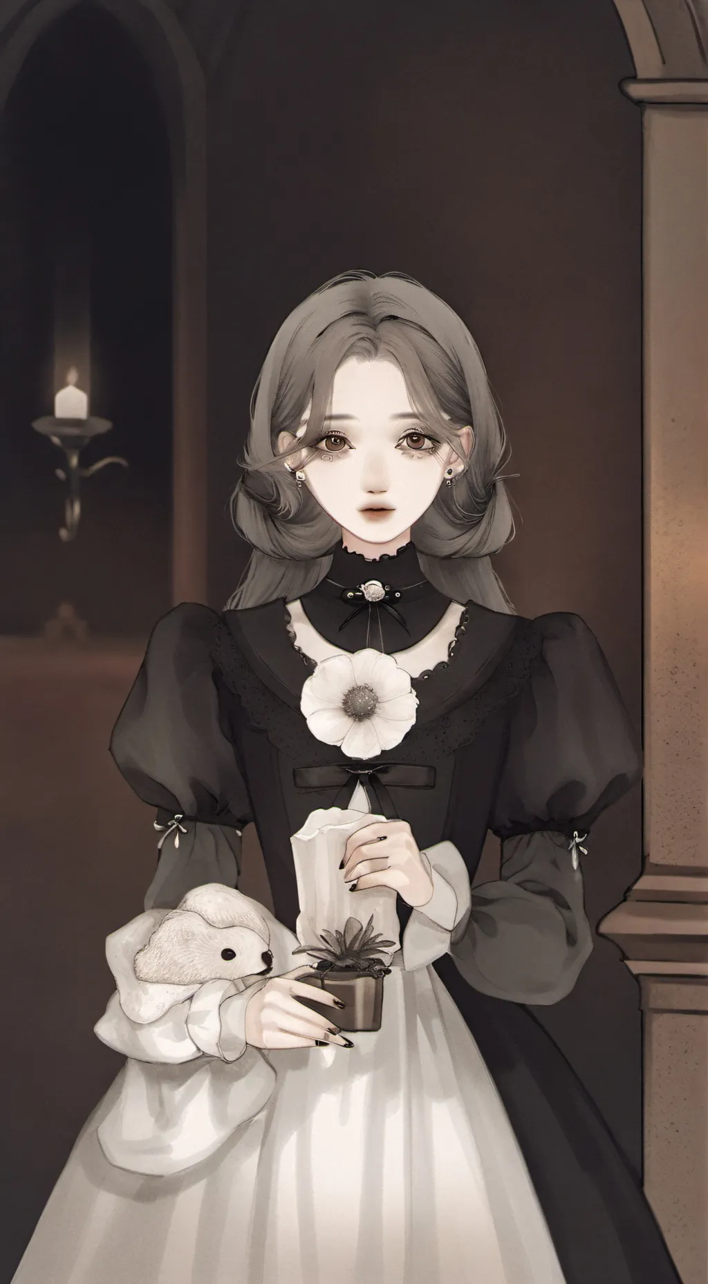 ai character: Luna  background