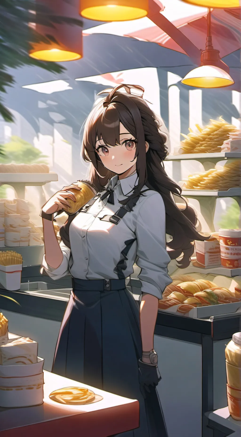 ai character: Hakari  background