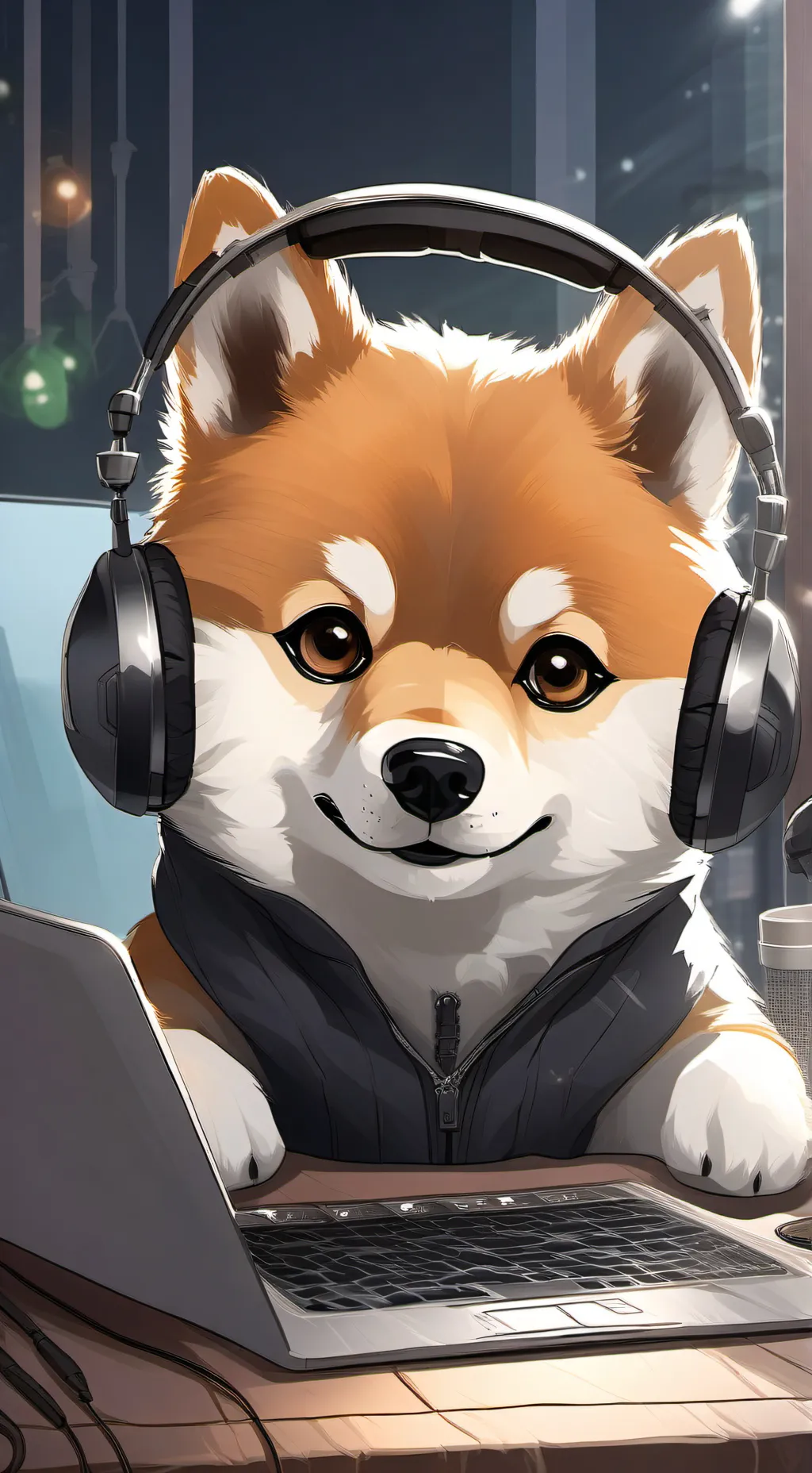 ai character: Pixel background