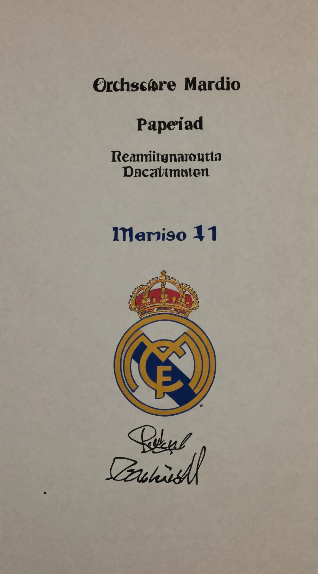 ai character: Real madrid background